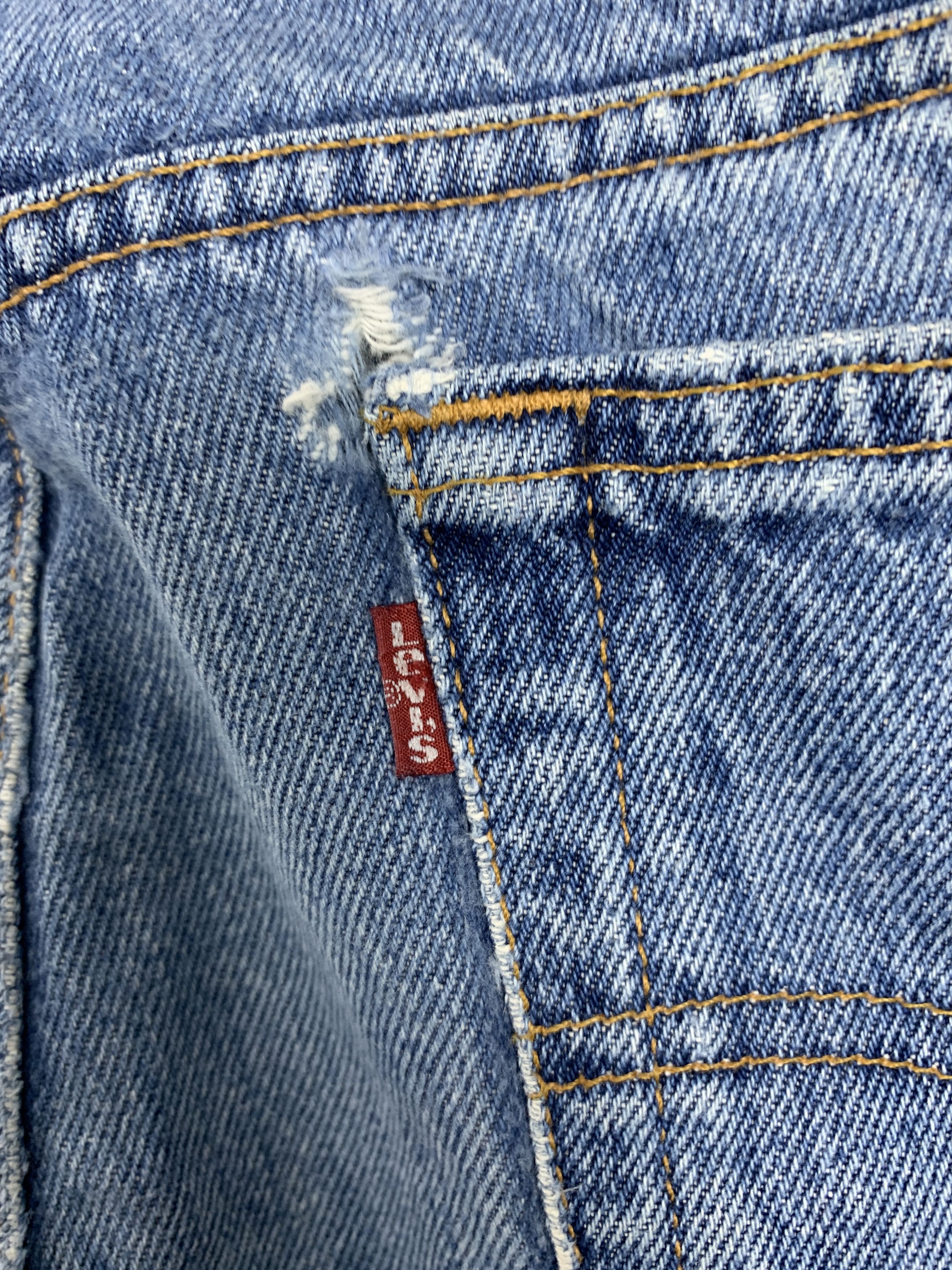 Levi's Vintage Levis 512 Straight Cut Faded Mid Wash Jeans Size US 33 - 8 Thumbnail