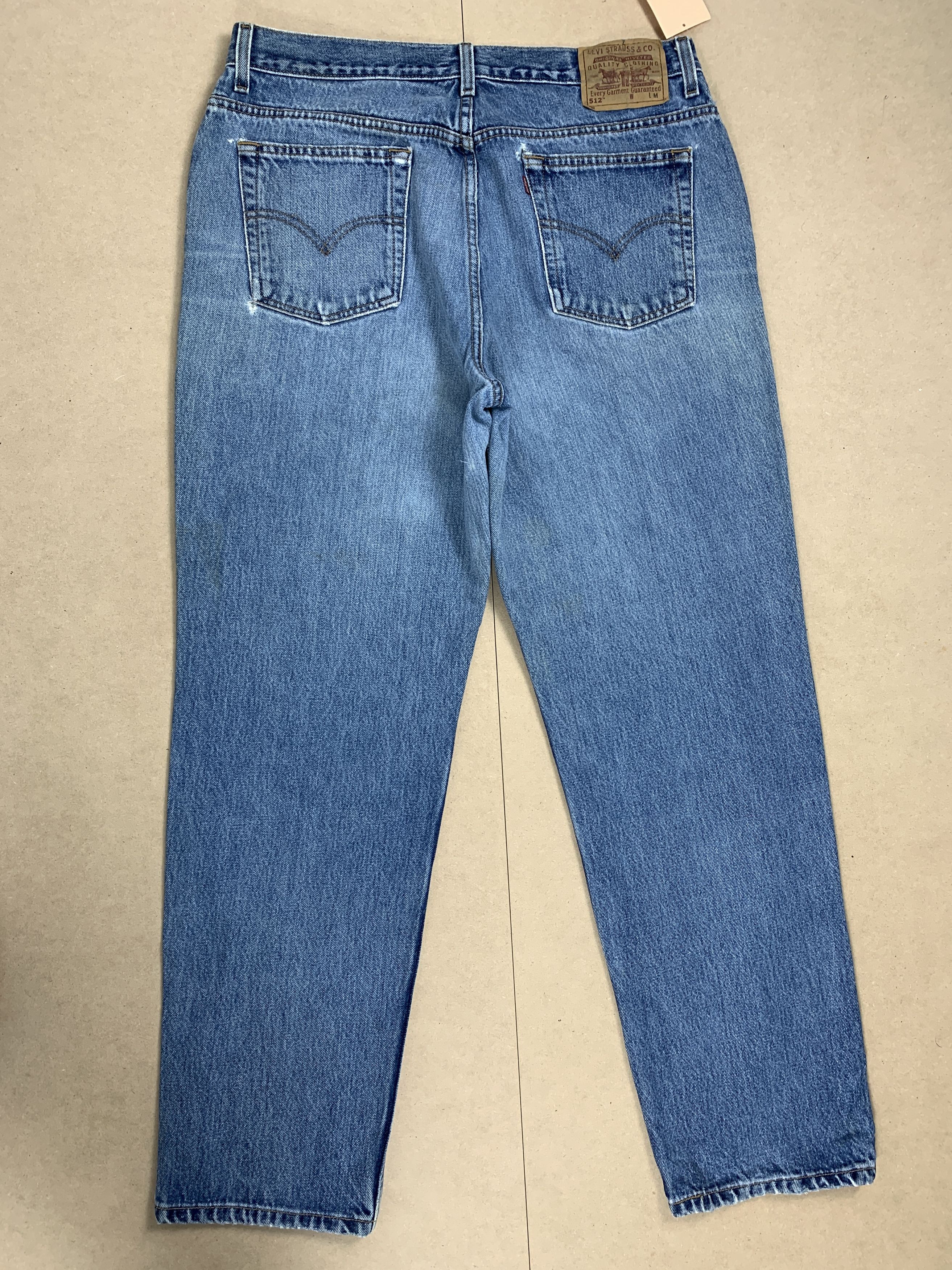 Levi's Vintage Levis 512 Straight Cut Faded Mid Wash Jeans Size US 33 - 5 Thumbnail