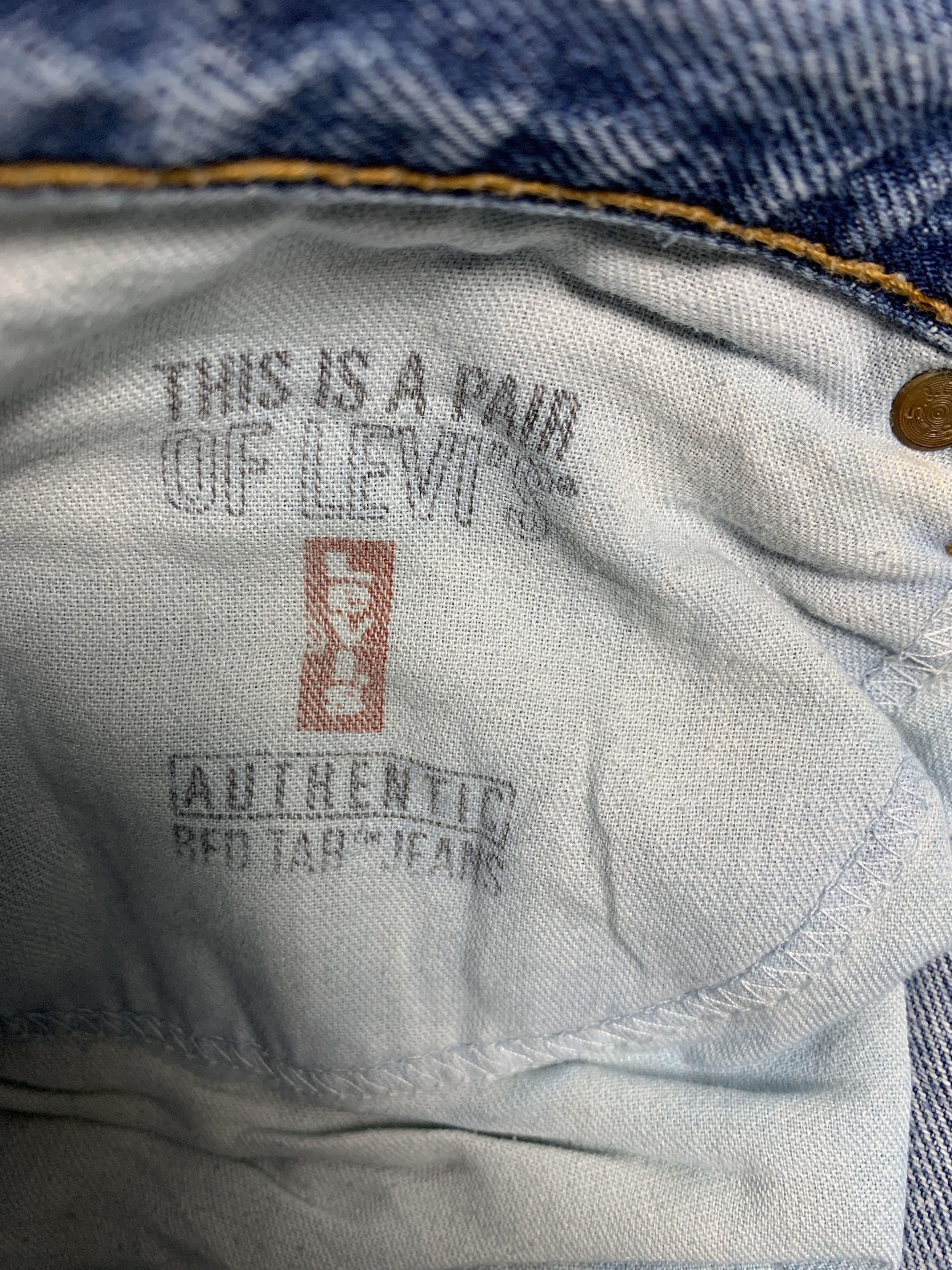 Levi's Vintage Levis 512 Straight Cut Faded Mid Wash Jeans Size US 33 - 9 Thumbnail