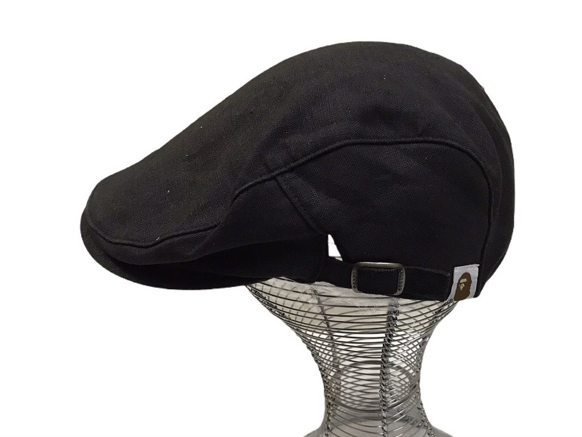 image of Bape A Bathing Ape Newsboy Hat in Black, Men's