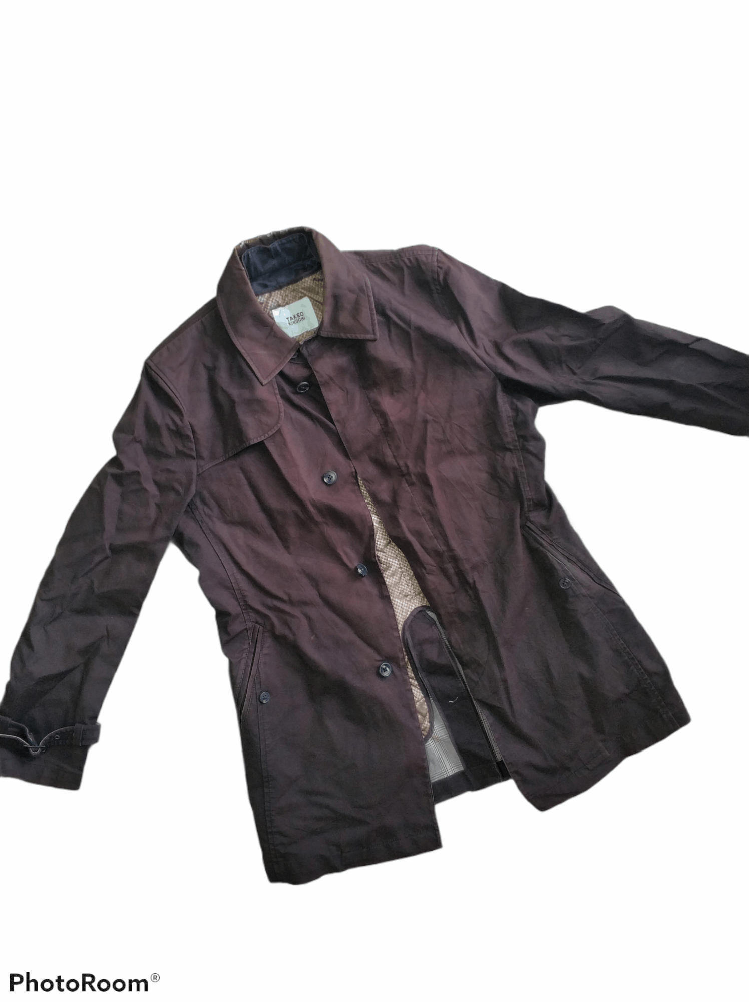 Takeo Kikuchi 🔥Distressed Faded Takeo Kikuchi Trench Coat Size US S / EU 44-46 / 1 - 1 Thumbnail