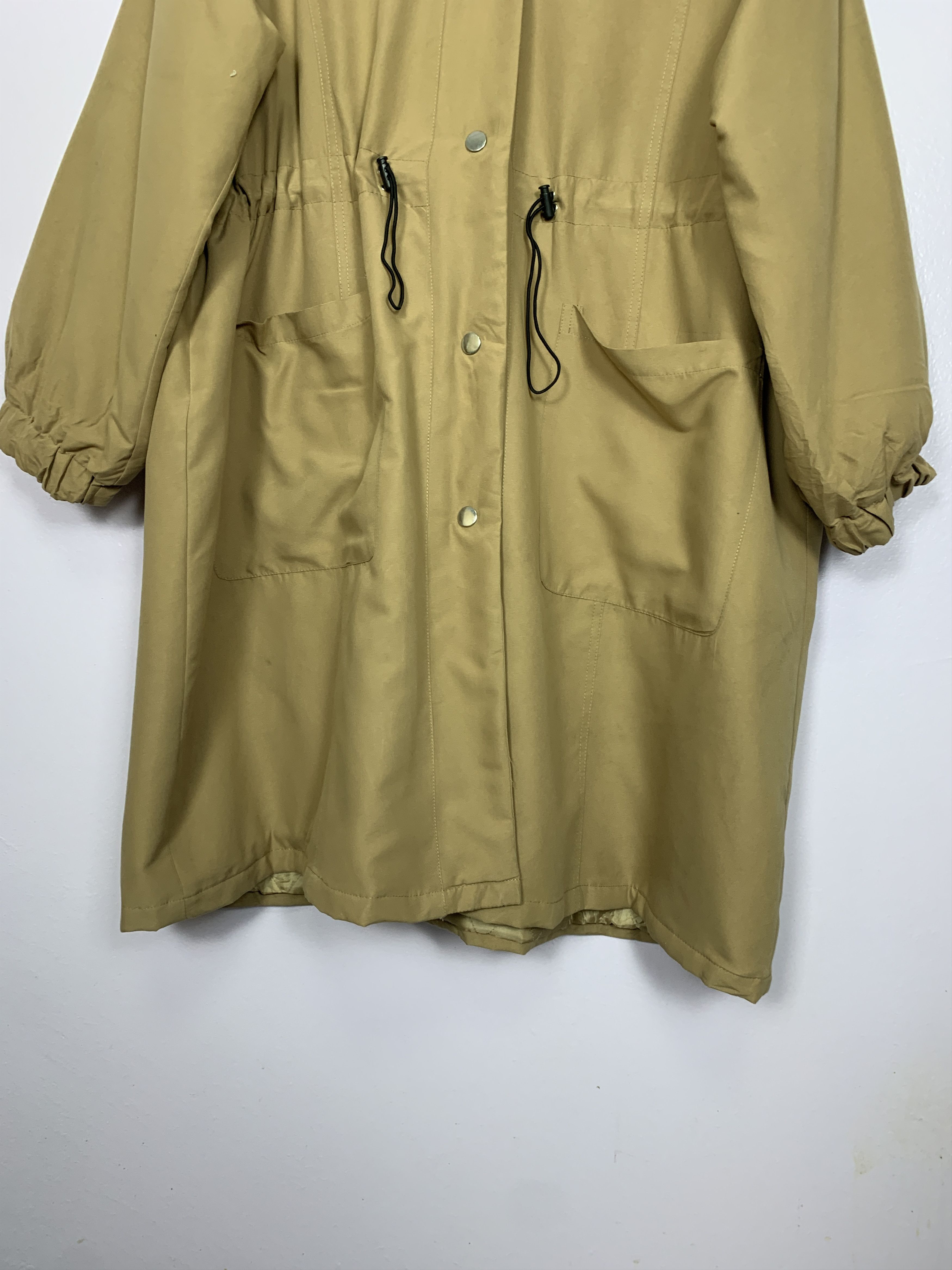 Japanese Brand × Vintage Vintage PRIVATE PAUSE Cotton Quilted Lining Long Jacket Size XL / US 12-14 / IT 48-50 - 3 Thumbnail