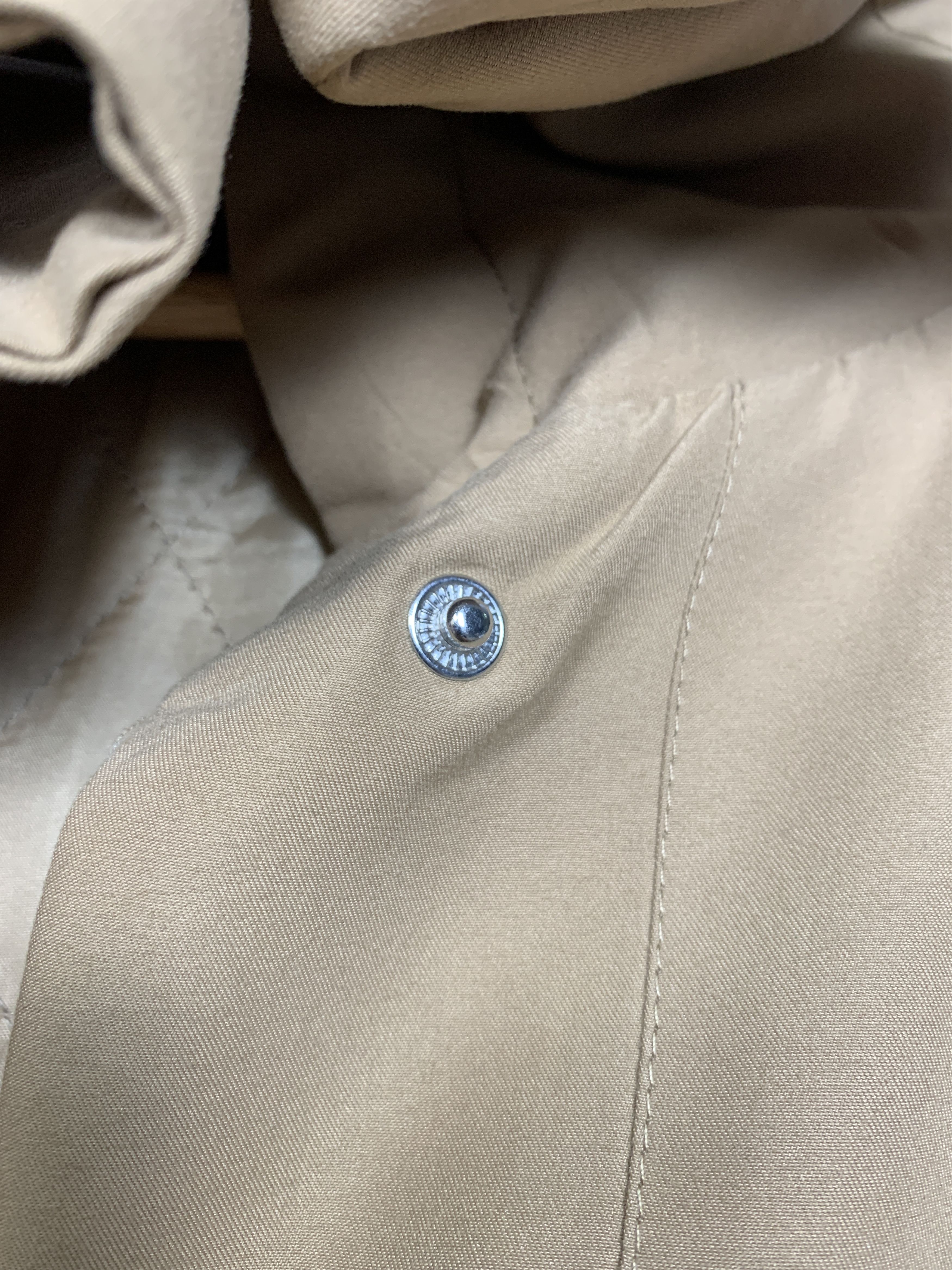 Japanese Brand × Vintage Vintage PRIVATE PAUSE Cotton Quilted Lining Long Jacket Size XL / US 12-14 / IT 48-50 - 7 Thumbnail
