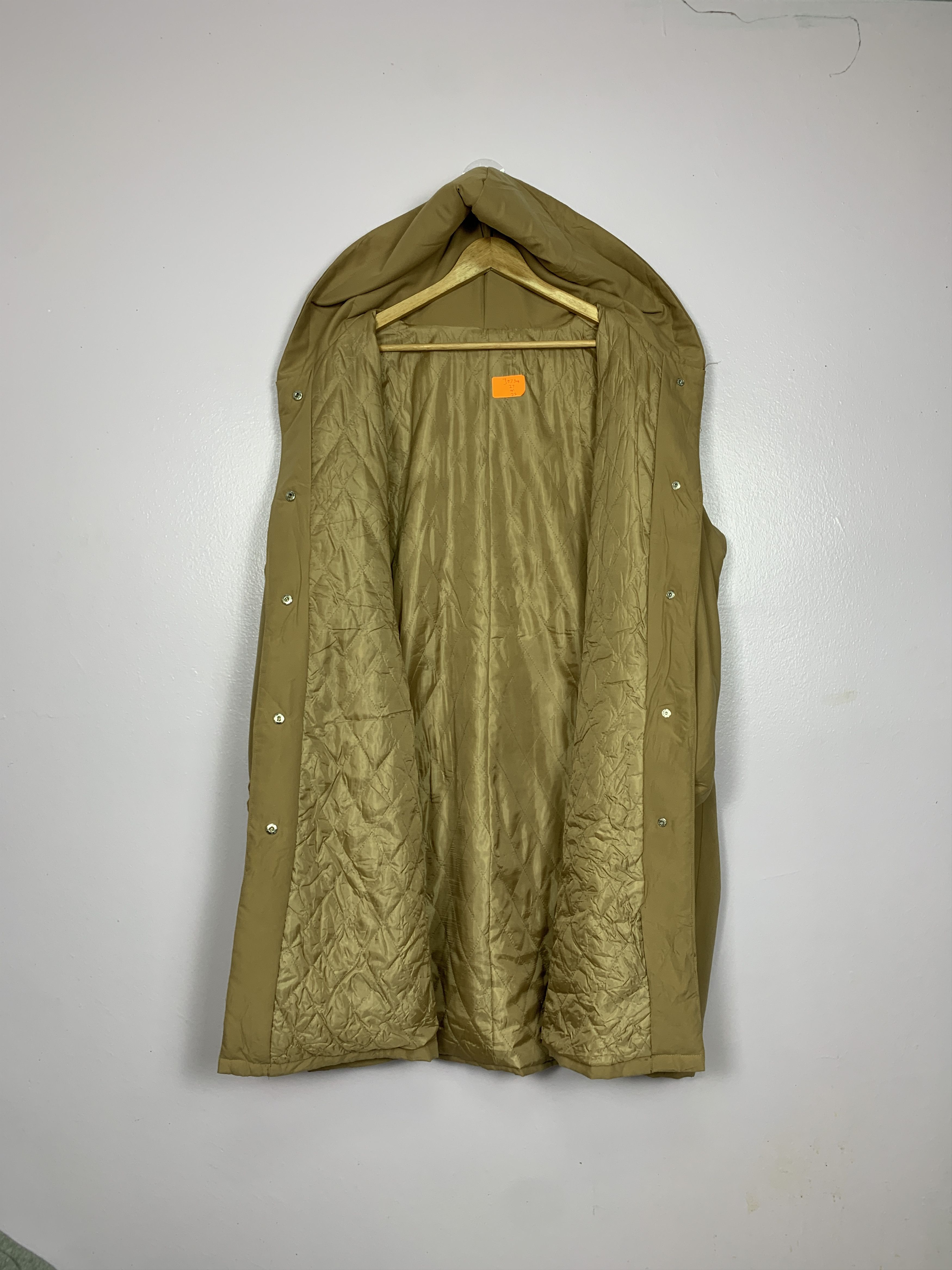Japanese Brand × Vintage Vintage PRIVATE PAUSE Cotton Quilted Lining Long Jacket Size XL / US 12-14 / IT 48-50 - 13 Thumbnail