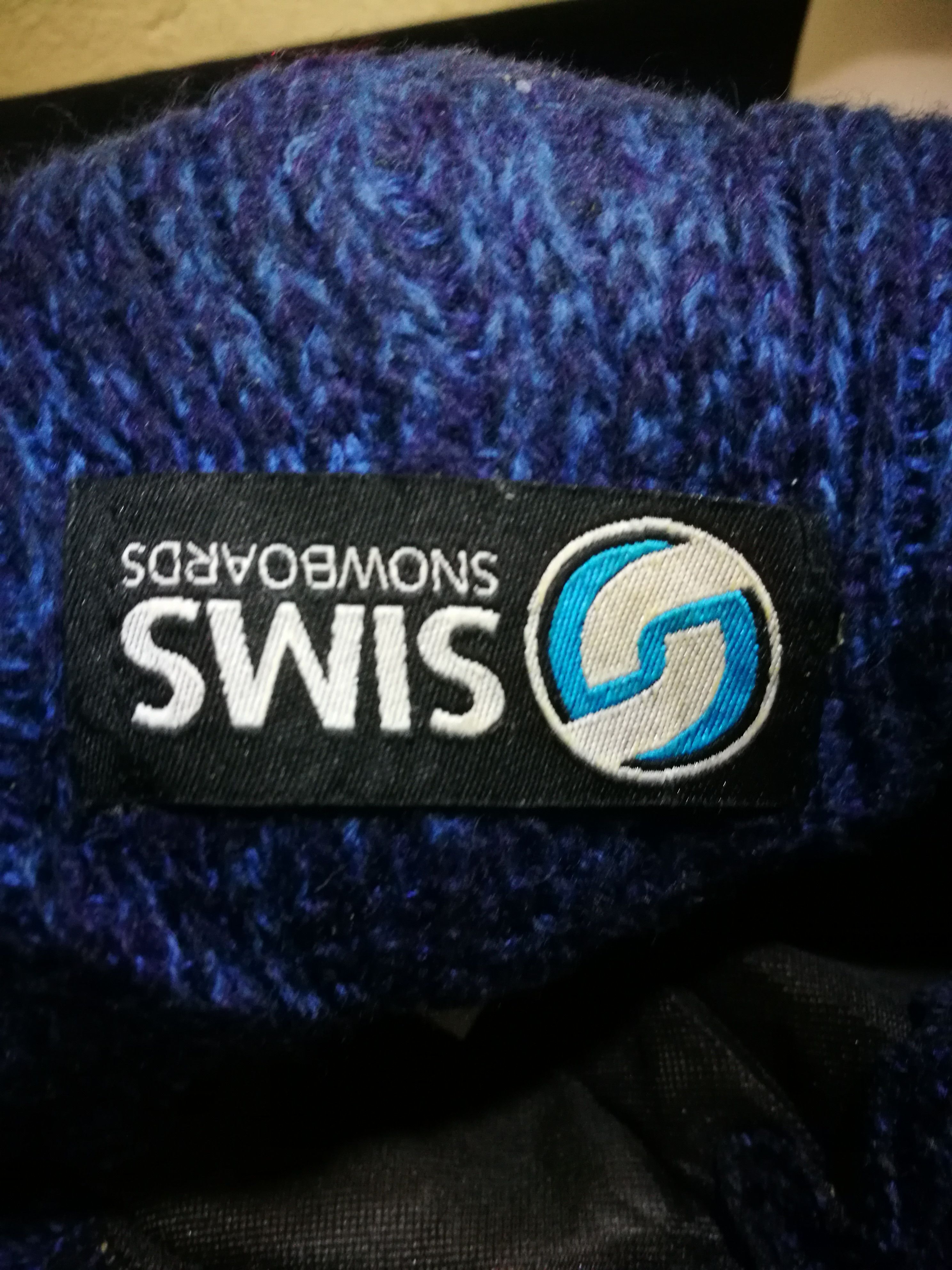 Vintage SIMS snowboards beanie snowcap winter fashion Size ONE SIZE - 3 Thumbnail