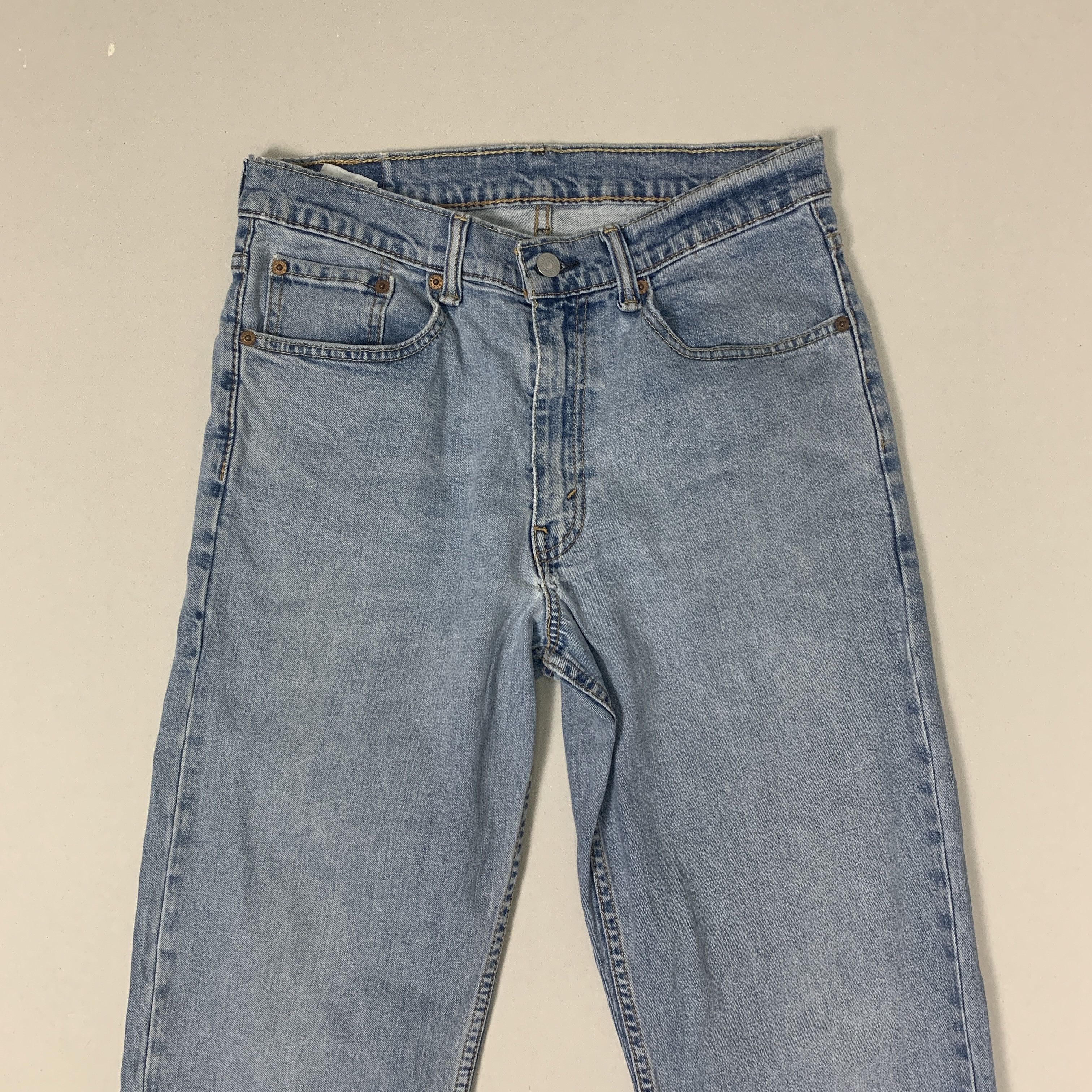 Levi's × Vintage Vintage LEVI'S 550 Faded Straight Cut Mid Wash Jeans Size US 32 / EU 48 - 2 Thumbnail