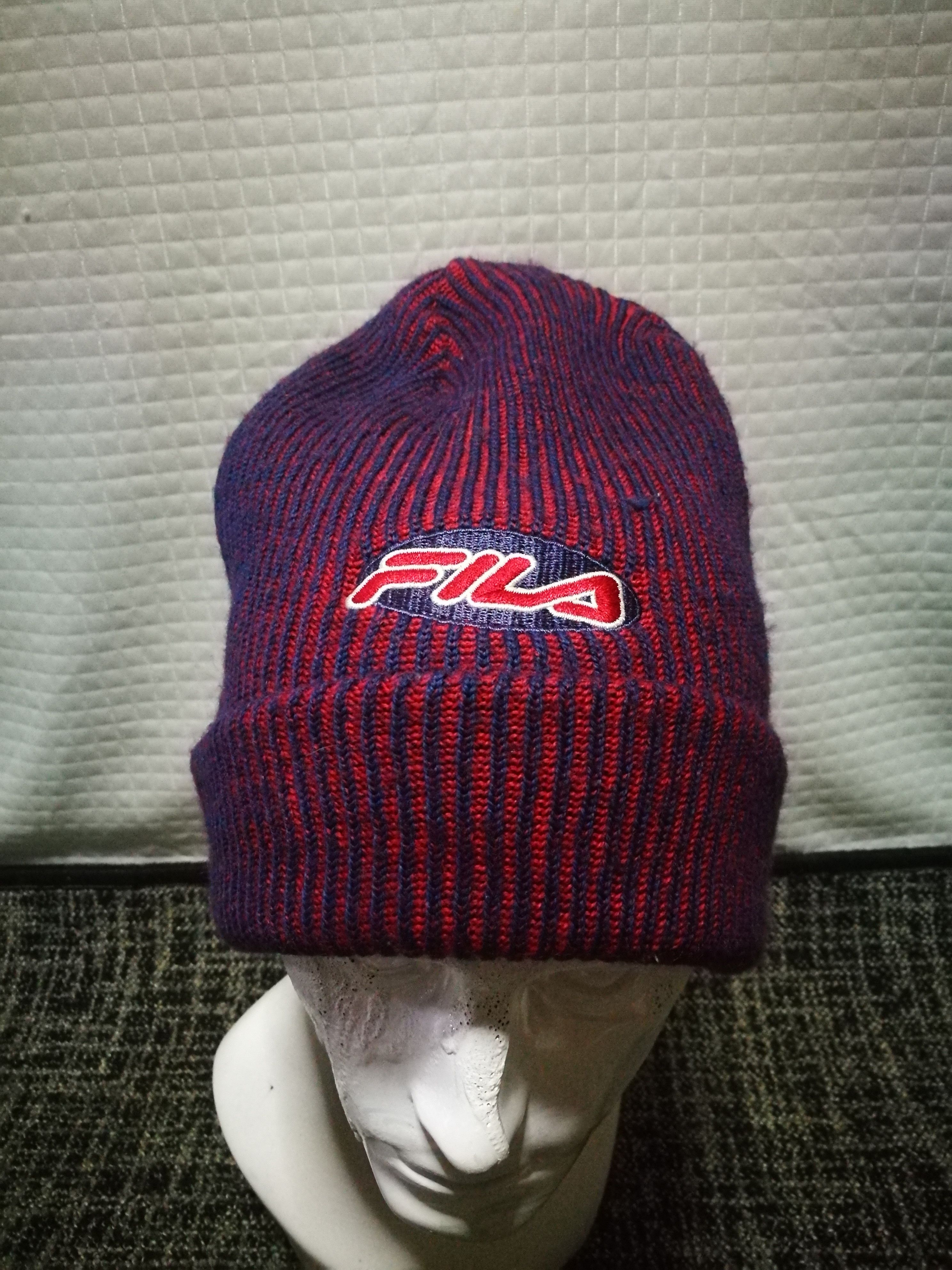 Fila × Vintage Vintage Fila Beanie Hat Size ONE SIZE - 1 Thumbnail
