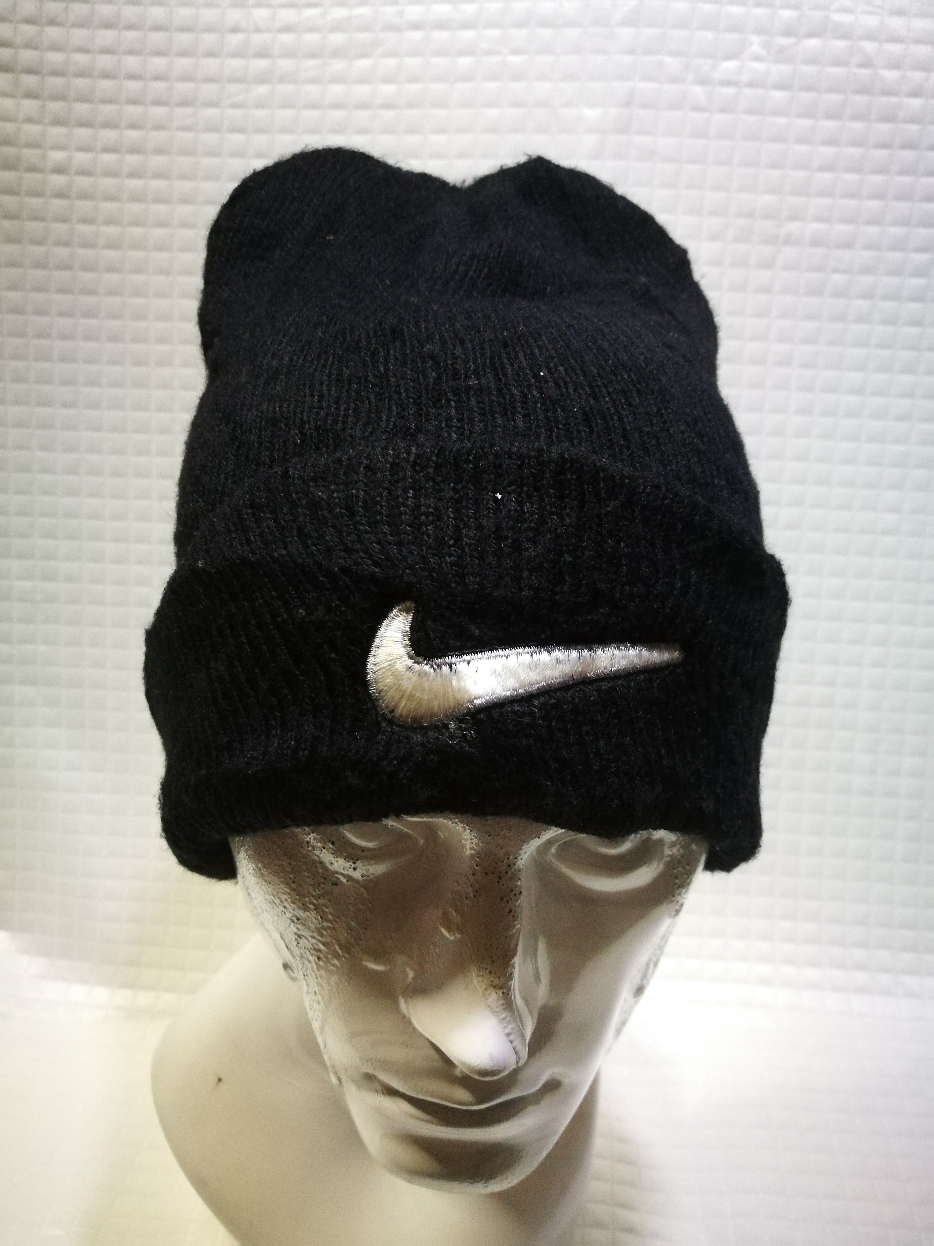 Vintage Nike Beanie Big Embroidery Swoosh Logo Hats