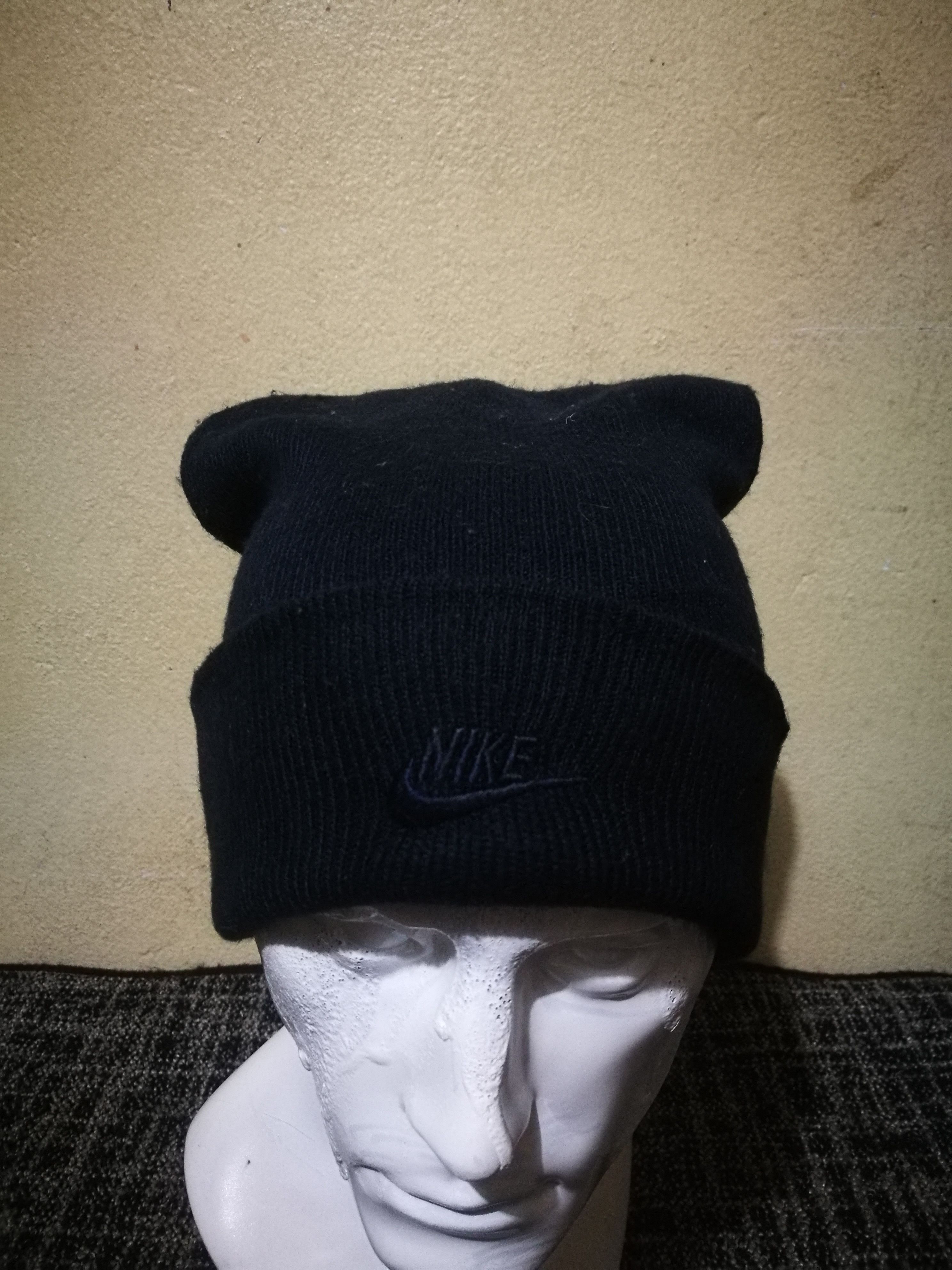 Nike × Vintage Reversible Nike Small Swoosh Beanie Hat Size ONE SIZE - 2 Thumbnail