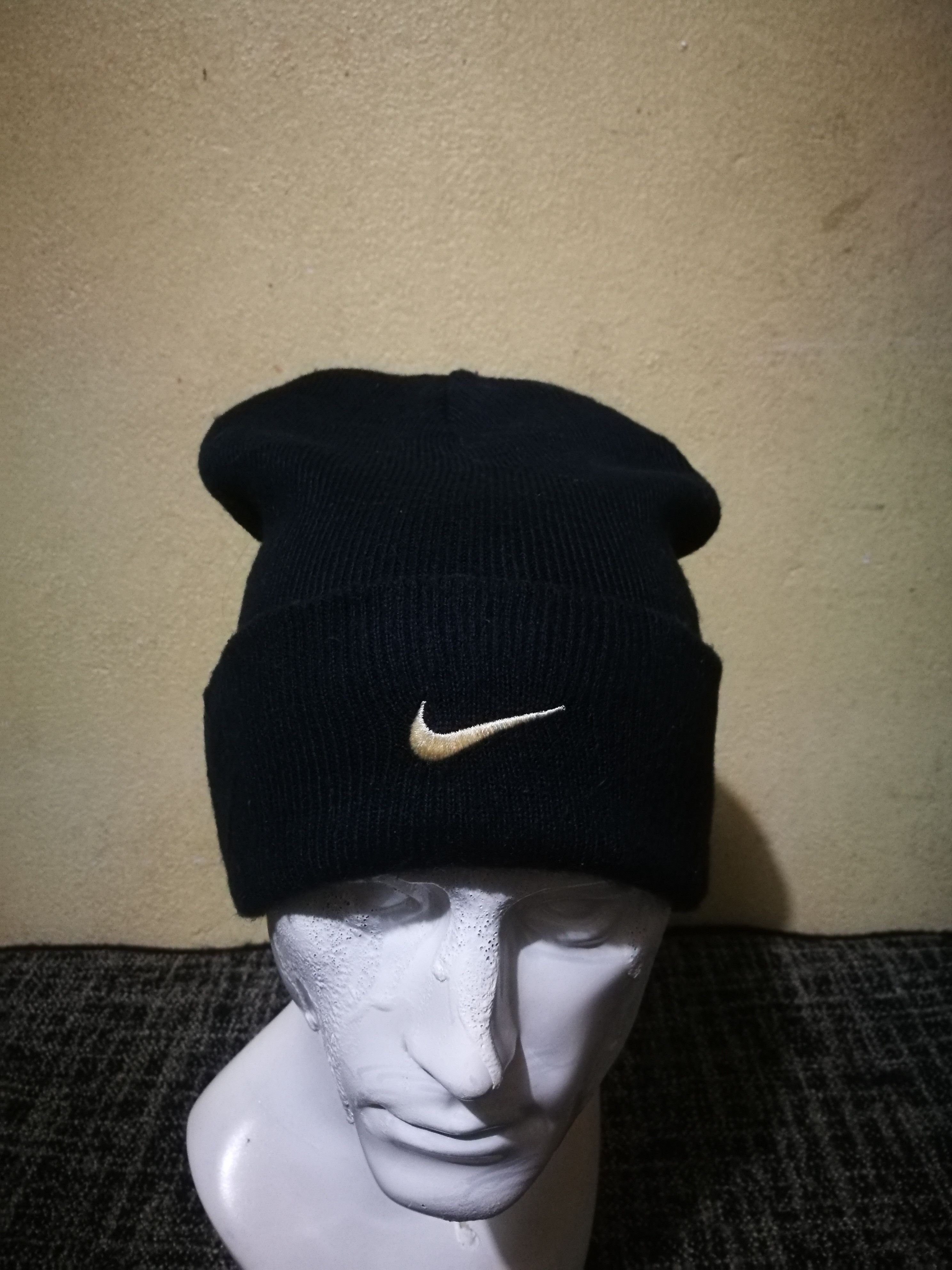 Nike × Vintage Reversible Nike Small Swoosh Beanie Hat Size ONE SIZE - 1 Thumbnail