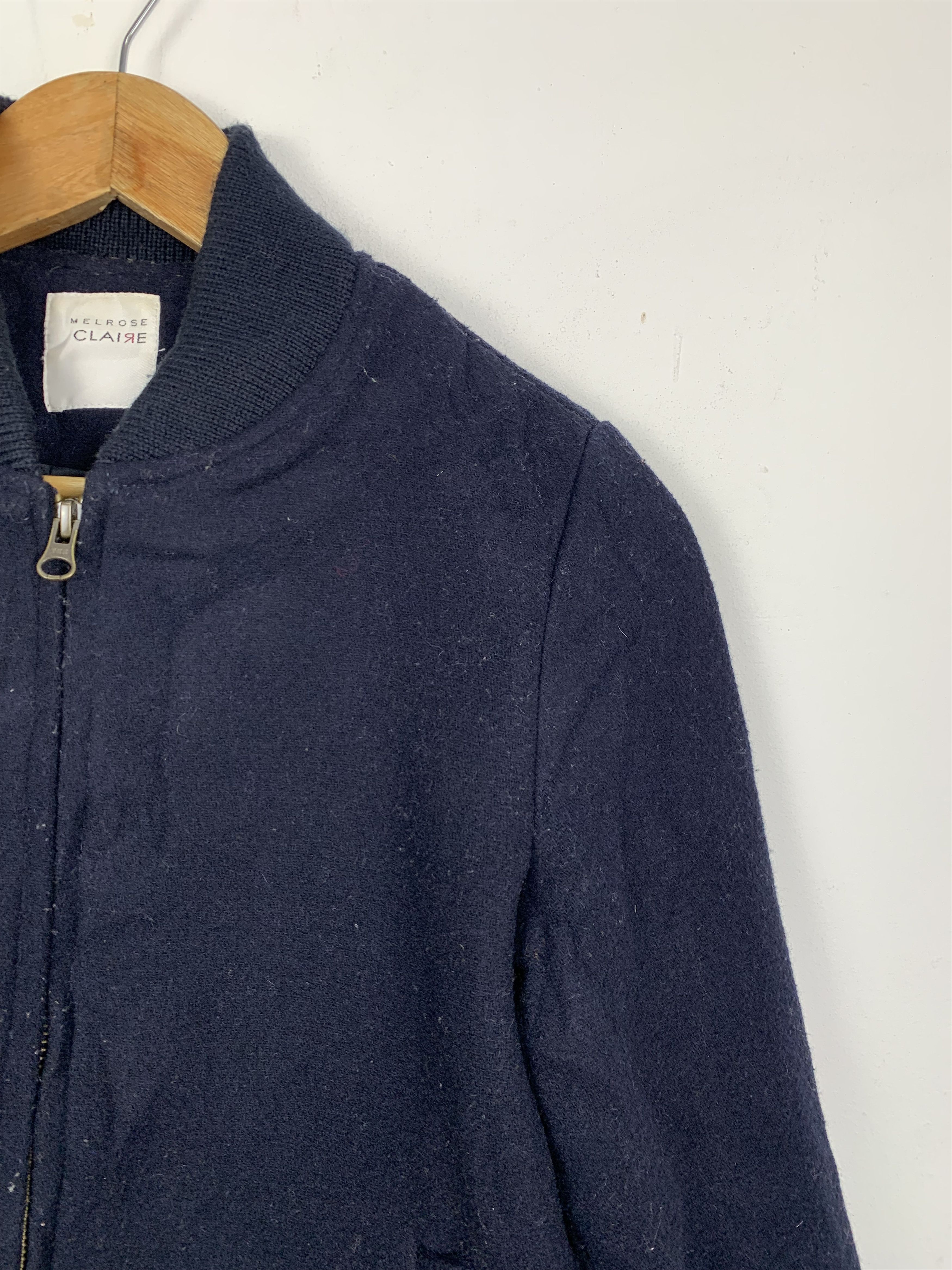 Japanese Brand Vintage MELROSE CLAIRE Fleece Jacket J0600 Size S / US 4 / IT 40 - 3 Thumbnail