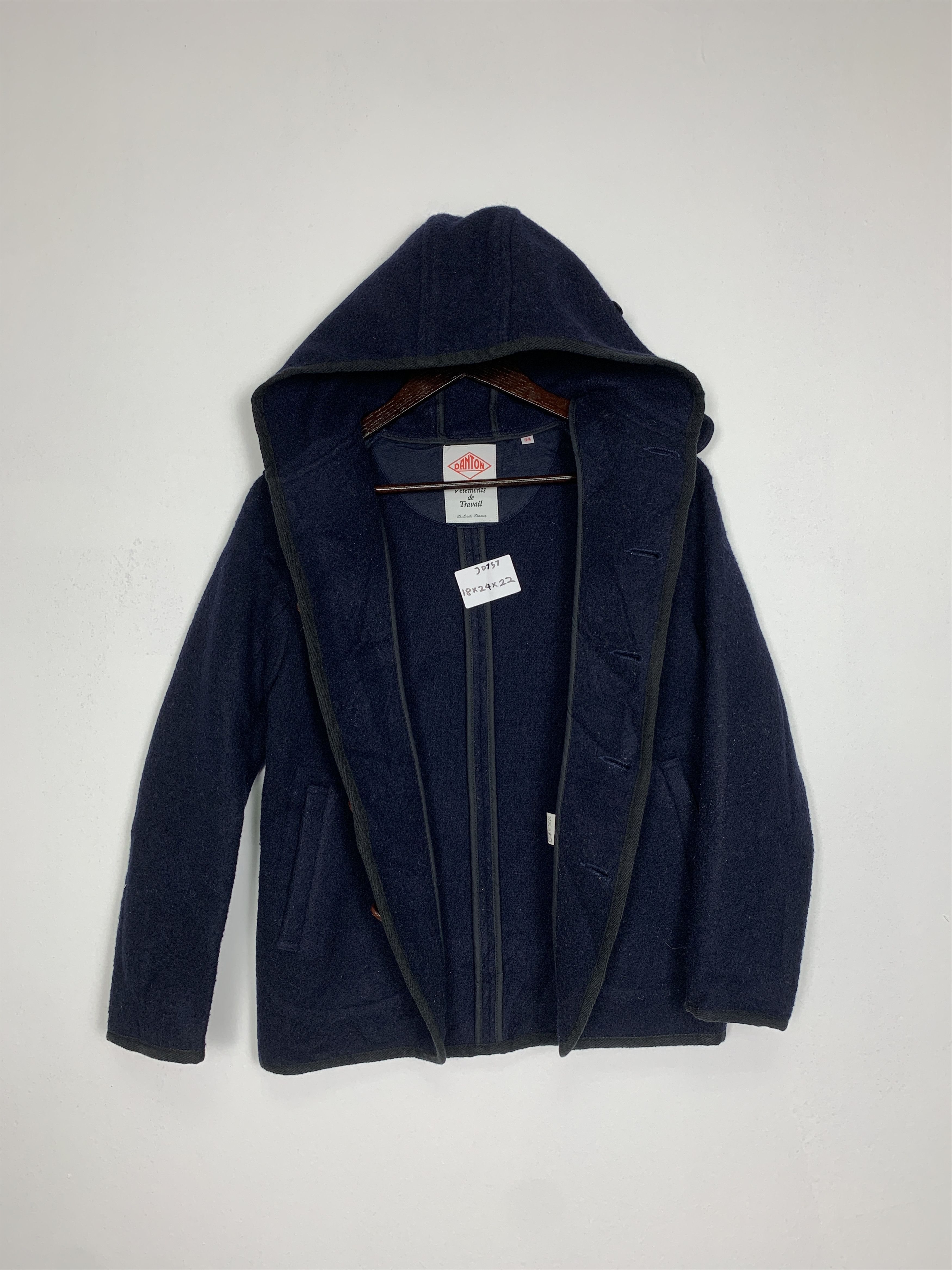 Danton Vintage DANTON VETEMENTS de TRAVAIL Wool Jackets J0757 Size US S / EU 44-46 / 1 - 7 Thumbnail