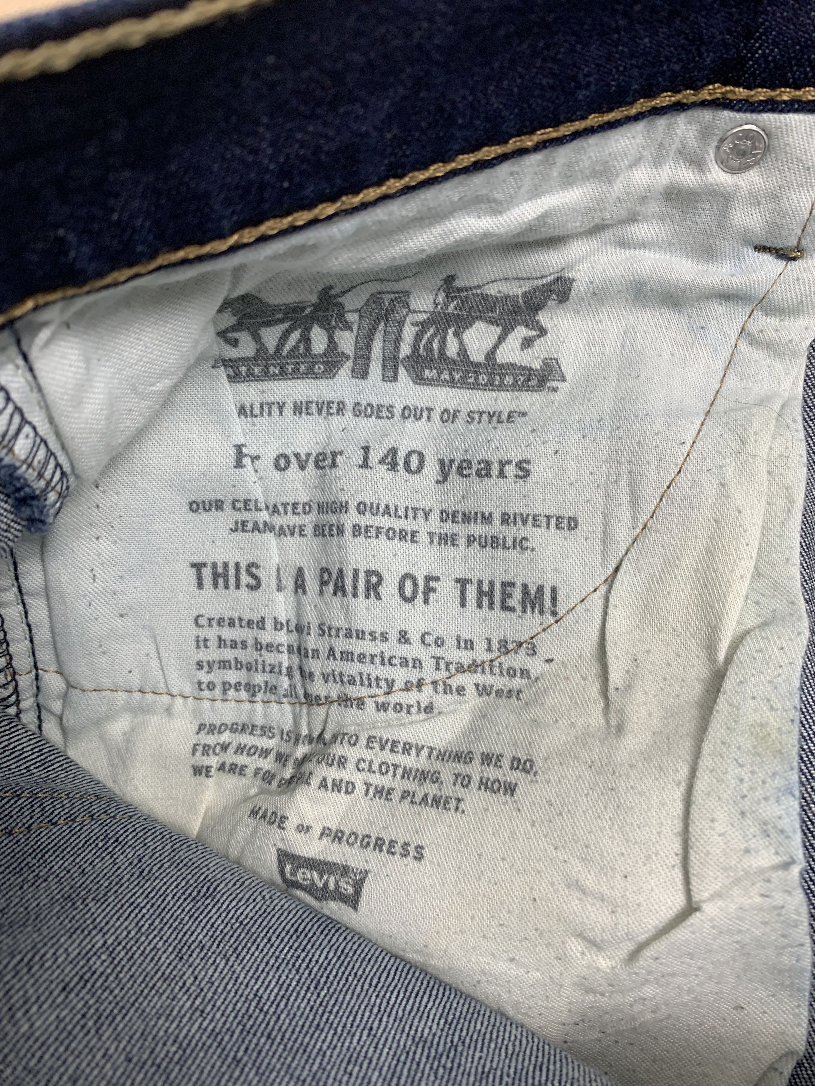 Levi's Vintage Levis 512 Distressed Mid Skinny Blue Jeans Size US 34 / EU 50 - 11 Thumbnail