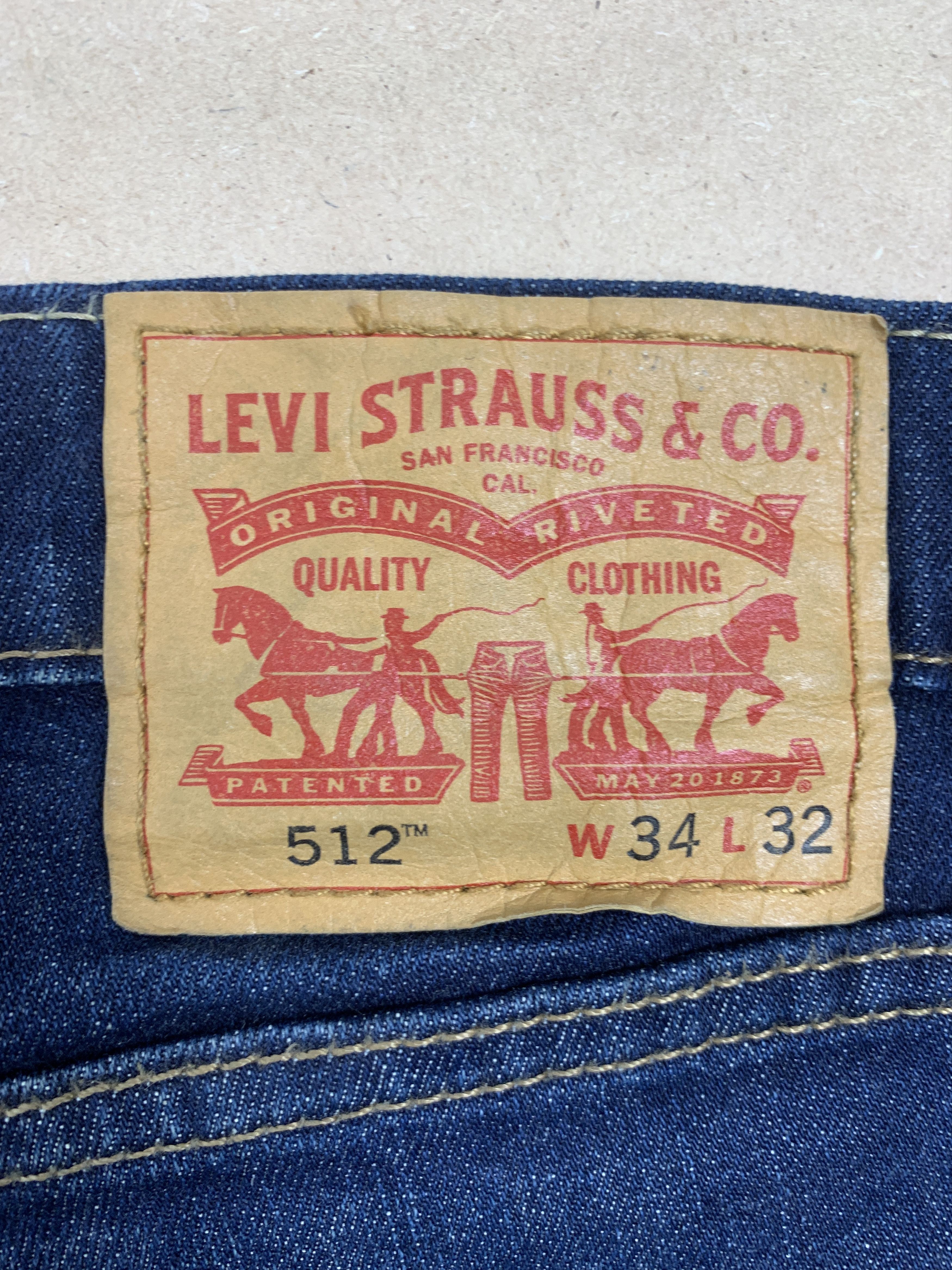 Levi's Vintage Levis 512 Distressed Mid Skinny Blue Jeans Size US 34 / EU 50 - 9 Thumbnail
