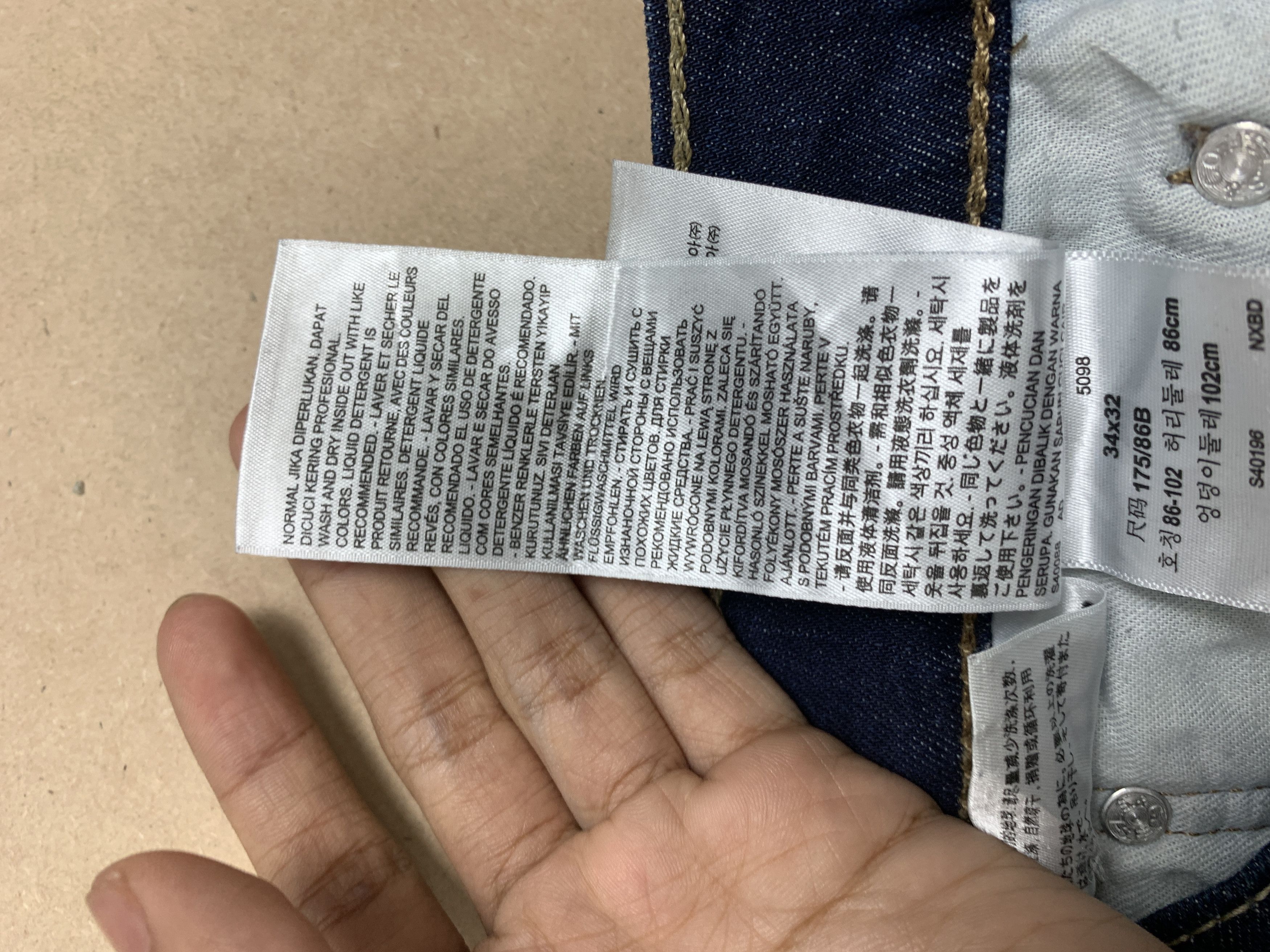 Levi's Vintage Levis 512 Distressed Mid Skinny Blue Jeans Size US 34 / EU 50 - 17 Thumbnail
