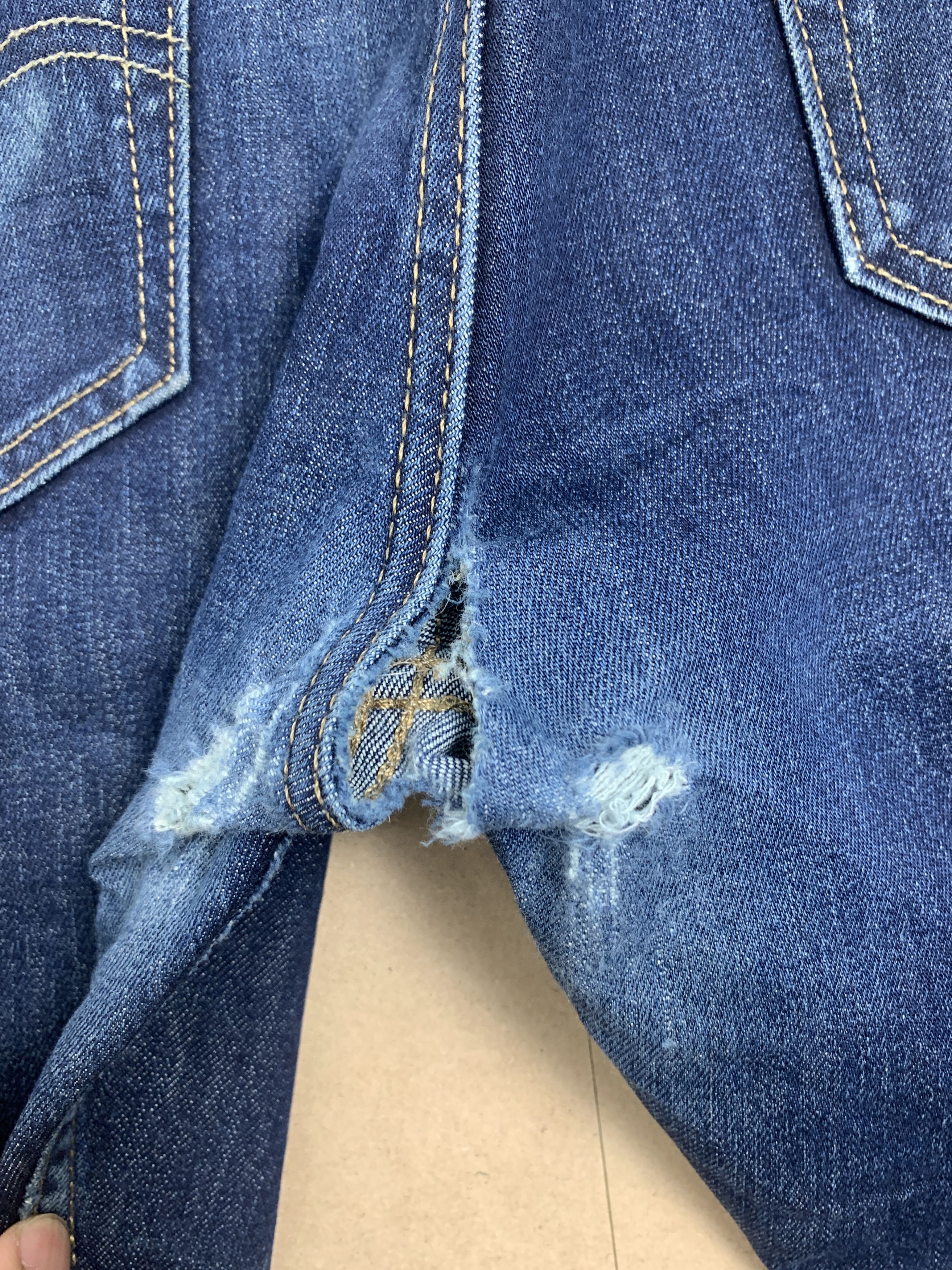 Levi's Vintage Levis 512 Distressed Mid Skinny Blue Jeans Size US 34 / EU 50 - 8 Thumbnail