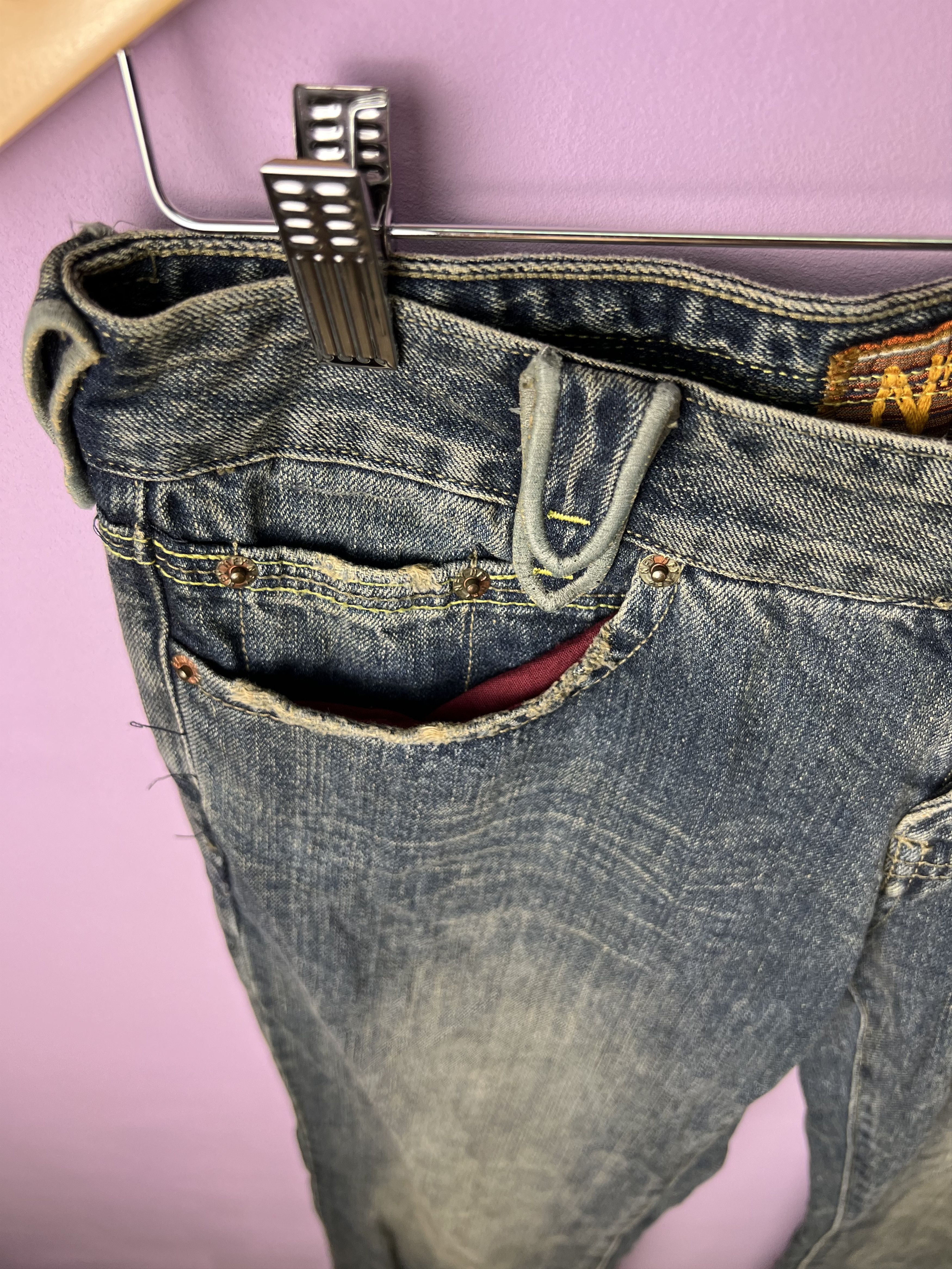 Other 🔥Vintage Notify Distressed Denim Size 31" - 9 Thumbnail