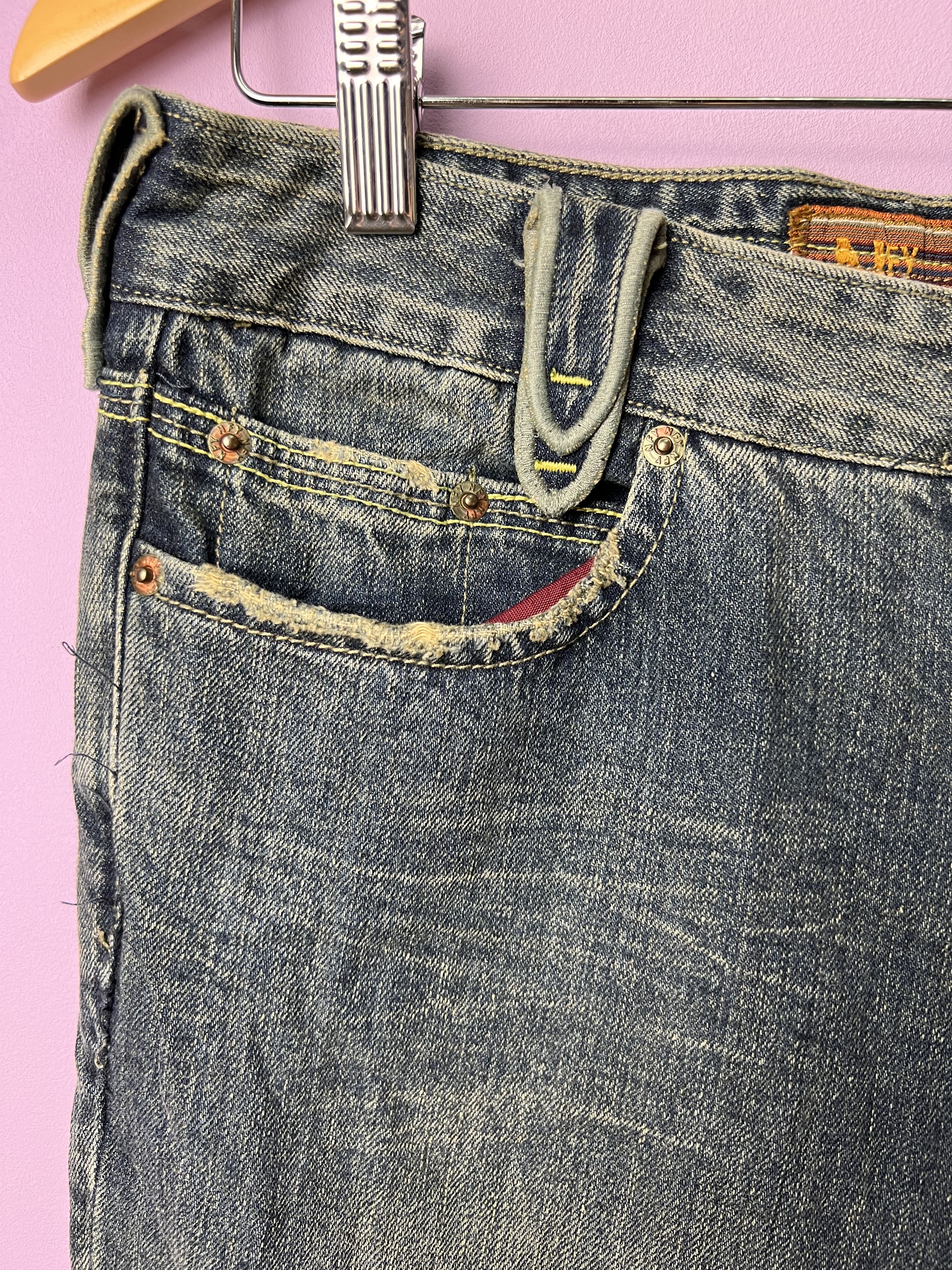 Other 🔥Vintage Notify Distressed Denim Size 31" - 7 Thumbnail