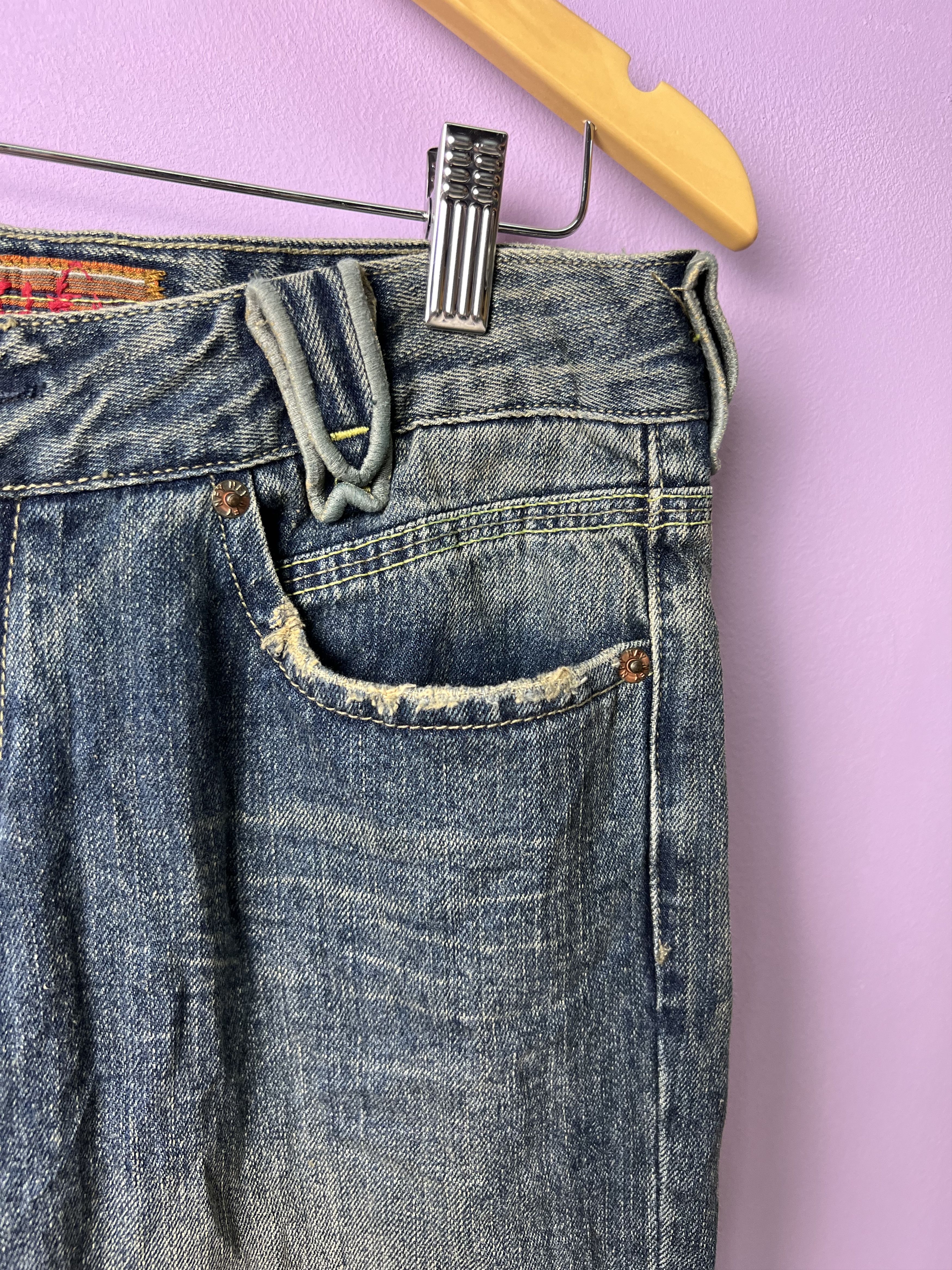 Other 🔥Vintage Notify Distressed Denim Size 31" - 6 Thumbnail