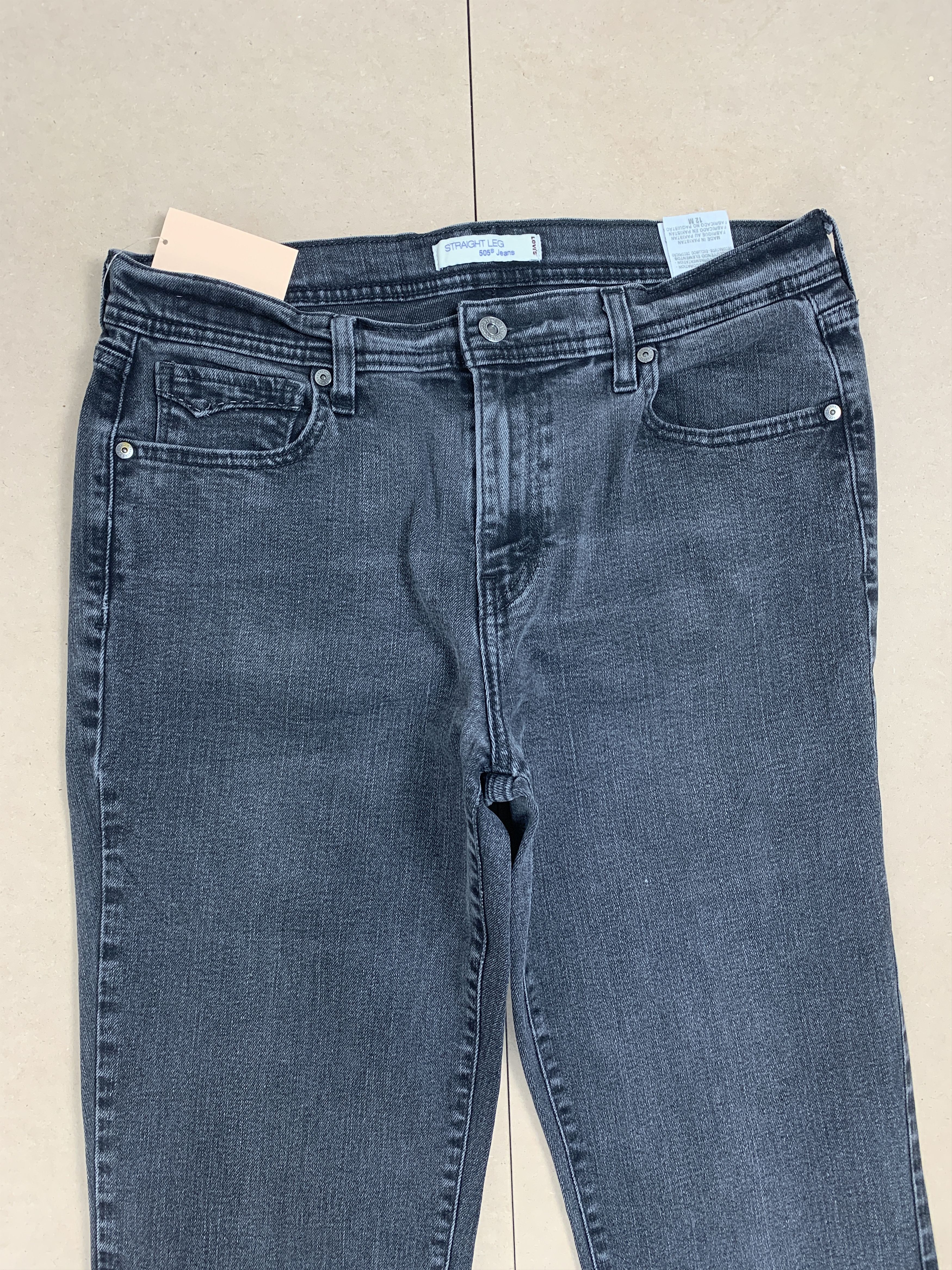 Levi's Vintage Levi's 505 Women Black Tab Faded Black Jeans Size 32" / US 10 / IT 46 - 2 Thumbnail