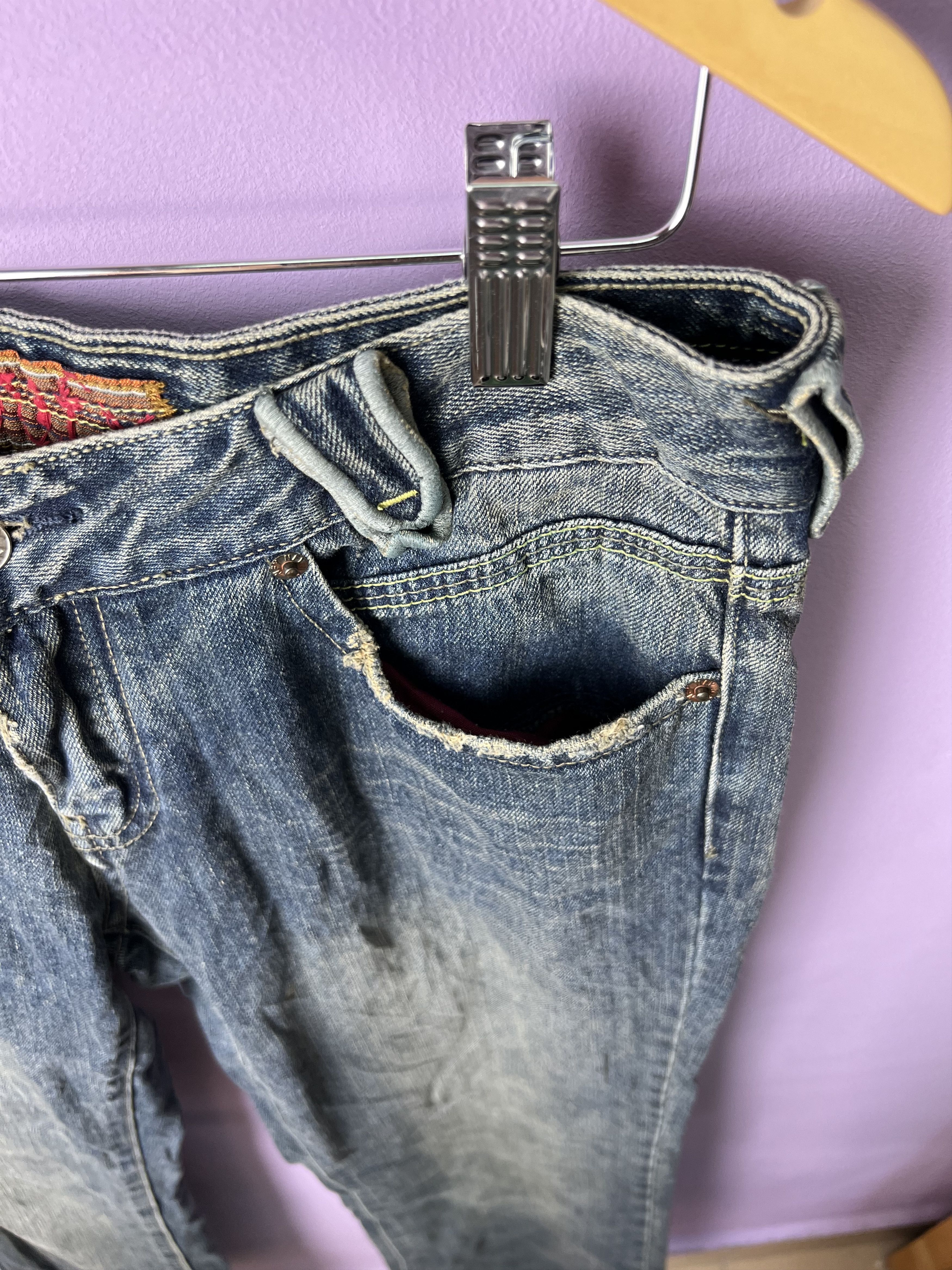 Other 🔥Vintage Notify Distressed Denim Size 31" - 8 Thumbnail