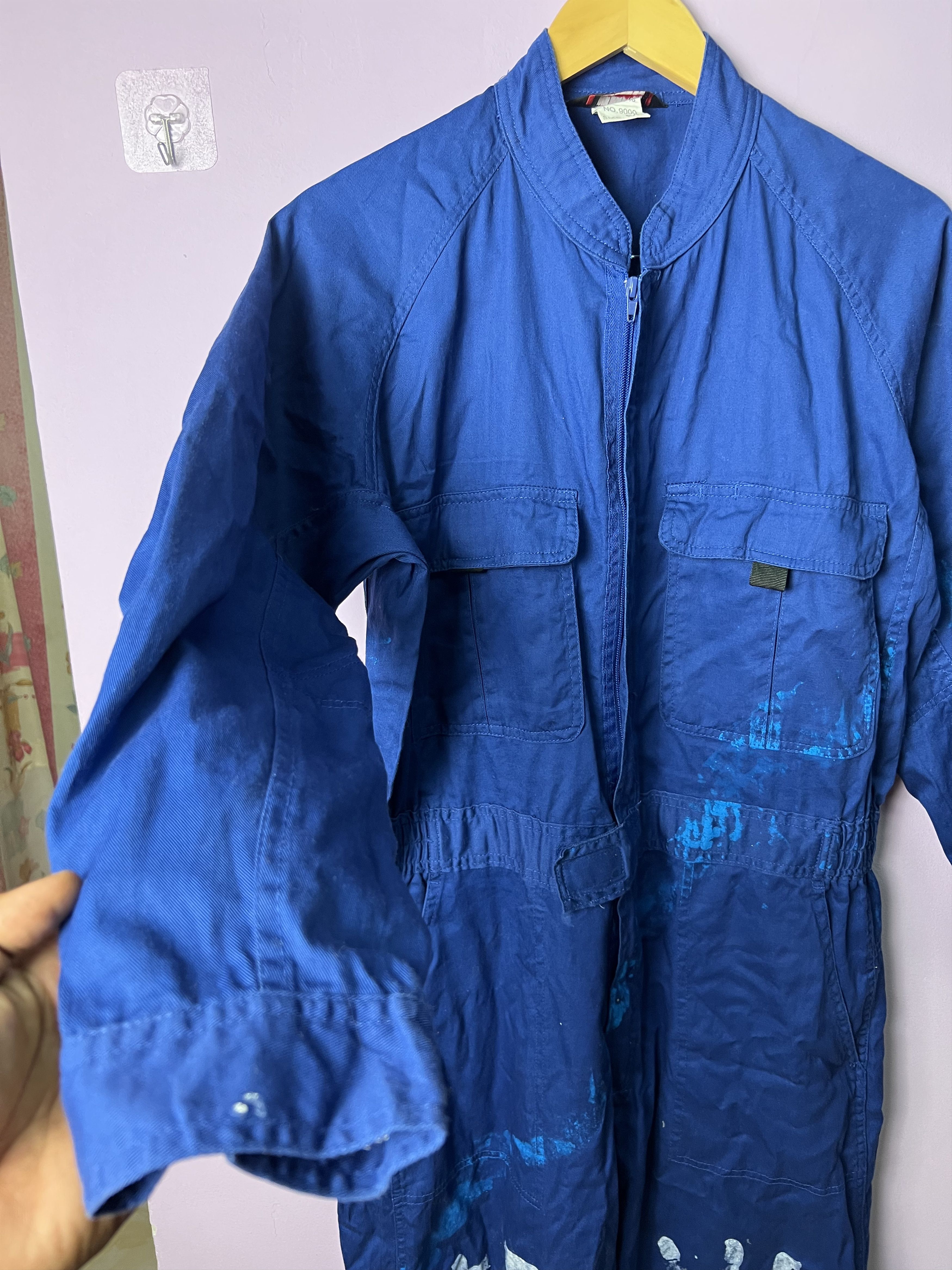Japanese Brand 🔥Rare Sowa Paint Design Overall Jumpsuits Size US 36 / EU 52 - 8 Thumbnail