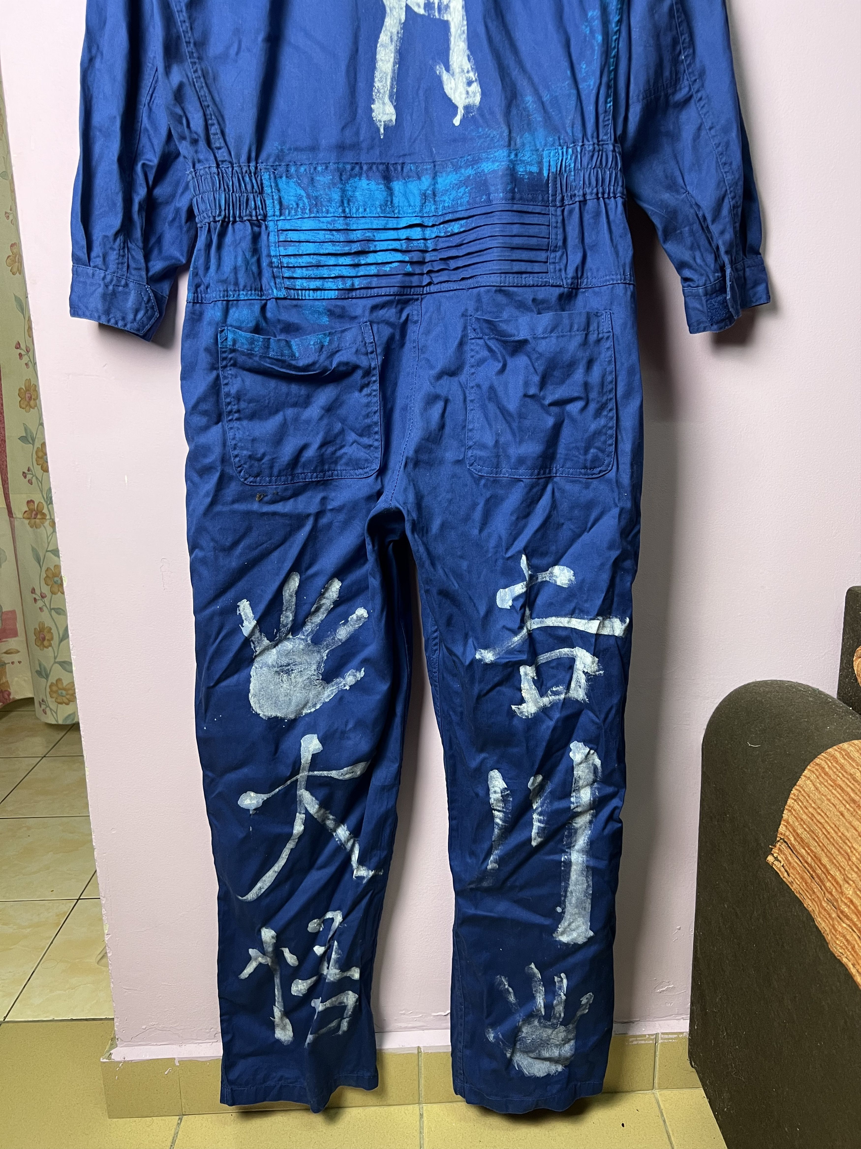 Japanese Brand 🔥Rare Sowa Paint Design Overall Jumpsuits Size US 36 / EU 52 - 11 Thumbnail