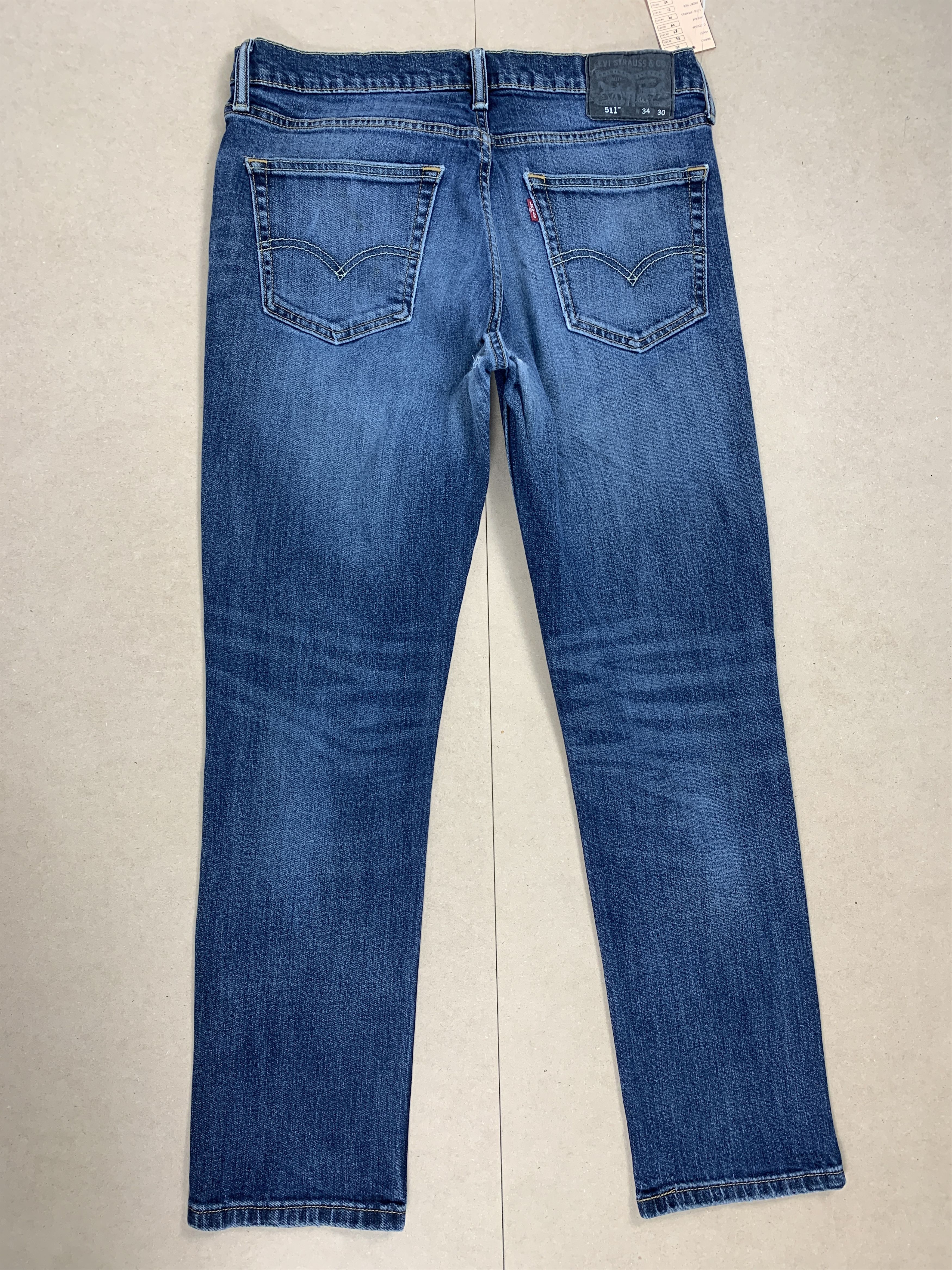 Levi's Vintage Levis 511 Slim Fit Faded Blue Jeans Size US 34 / EU 50 - 4 Thumbnail