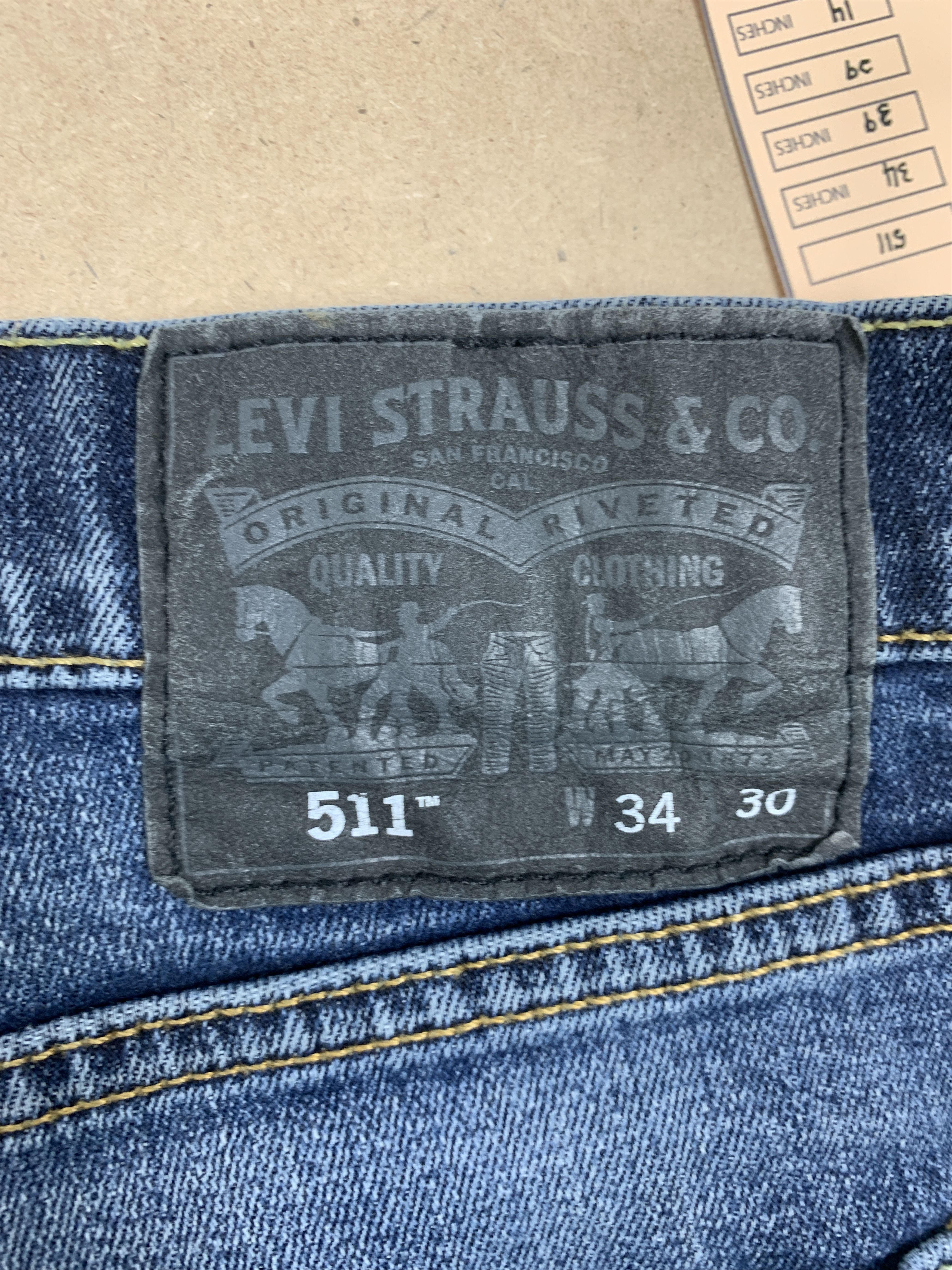 Levi's Vintage Levis 511 Slim Fit Faded Blue Jeans Size US 34 / EU 50 - 8 Thumbnail