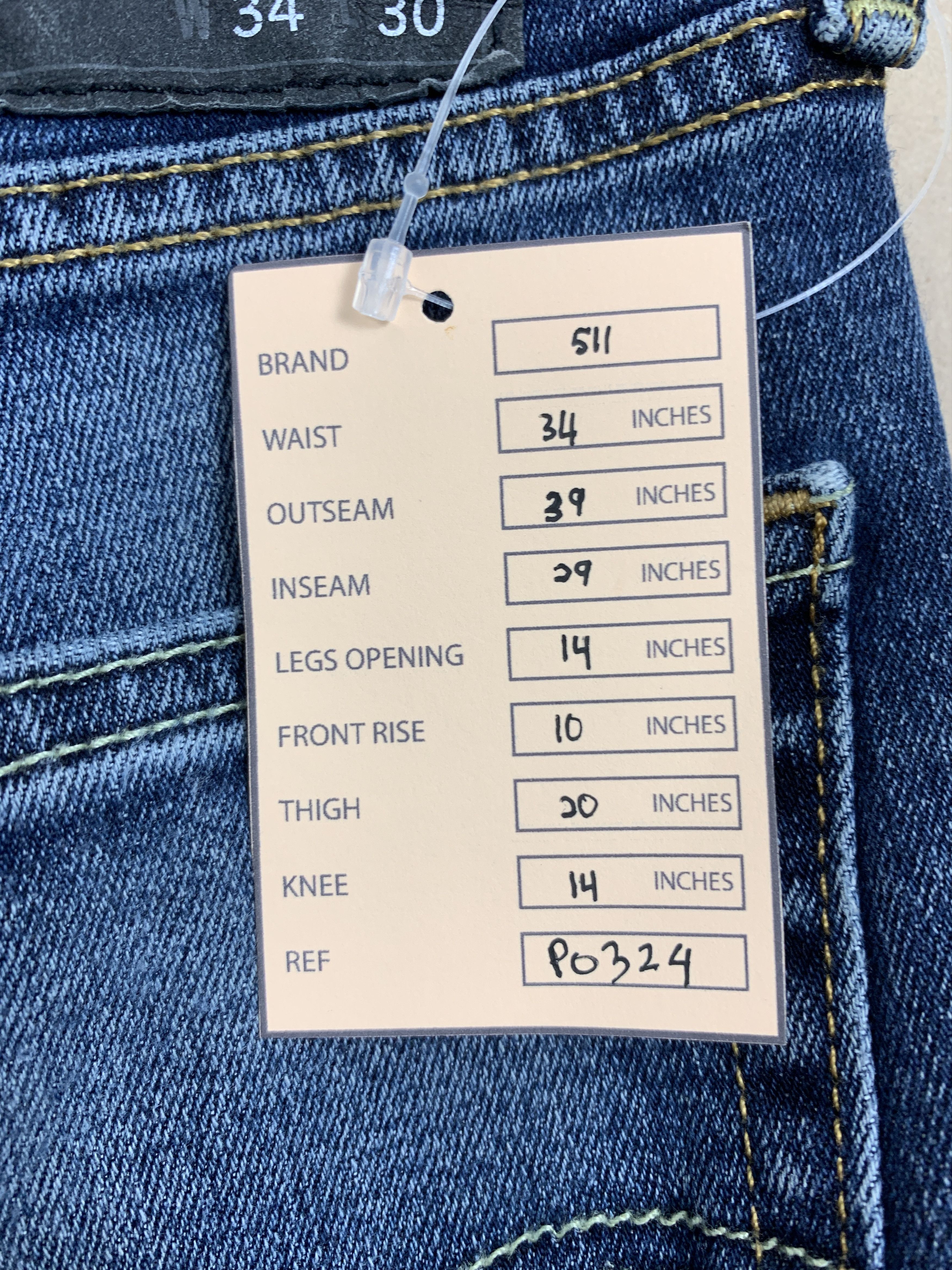 Levi's Vintage Levis 511 Slim Fit Faded Blue Jeans Size US 34 / EU 50 - 18 Thumbnail