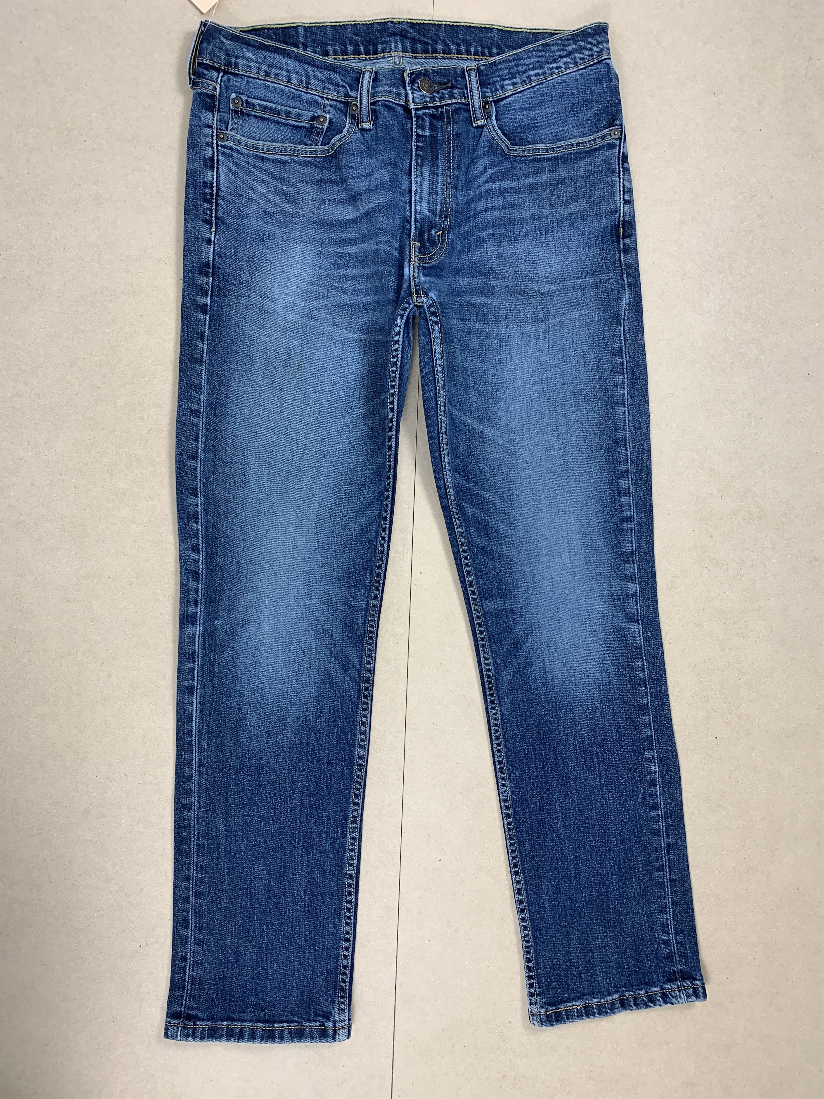 image of Levis 511 Slim Fit Faded Blue Jeans in Blue Denim, Men's (Size 34)
