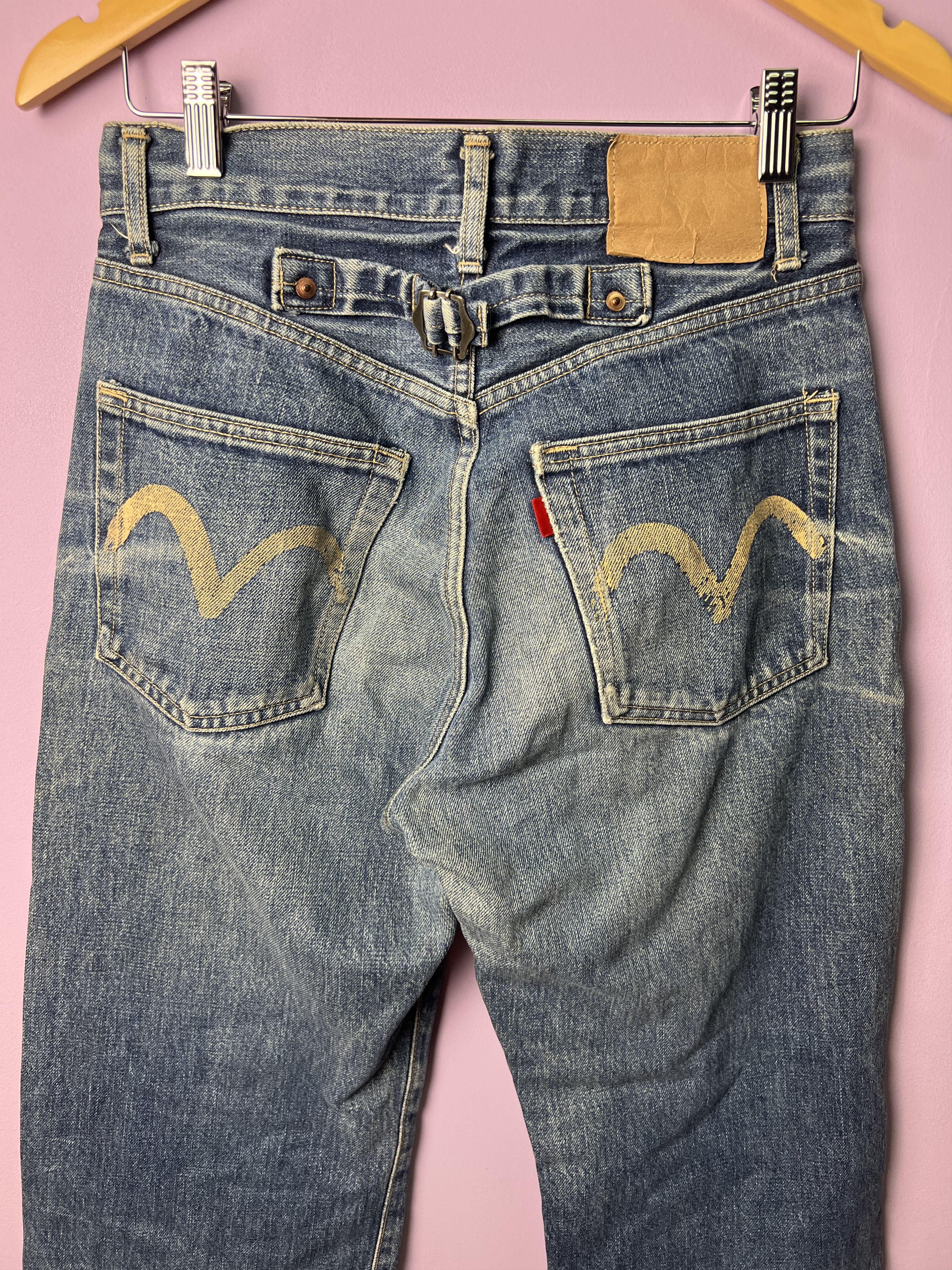 Japanese Brand 🔥Rare Vintage Japanese Brand Buckle Redline Denim Size US 29 - 9 Thumbnail