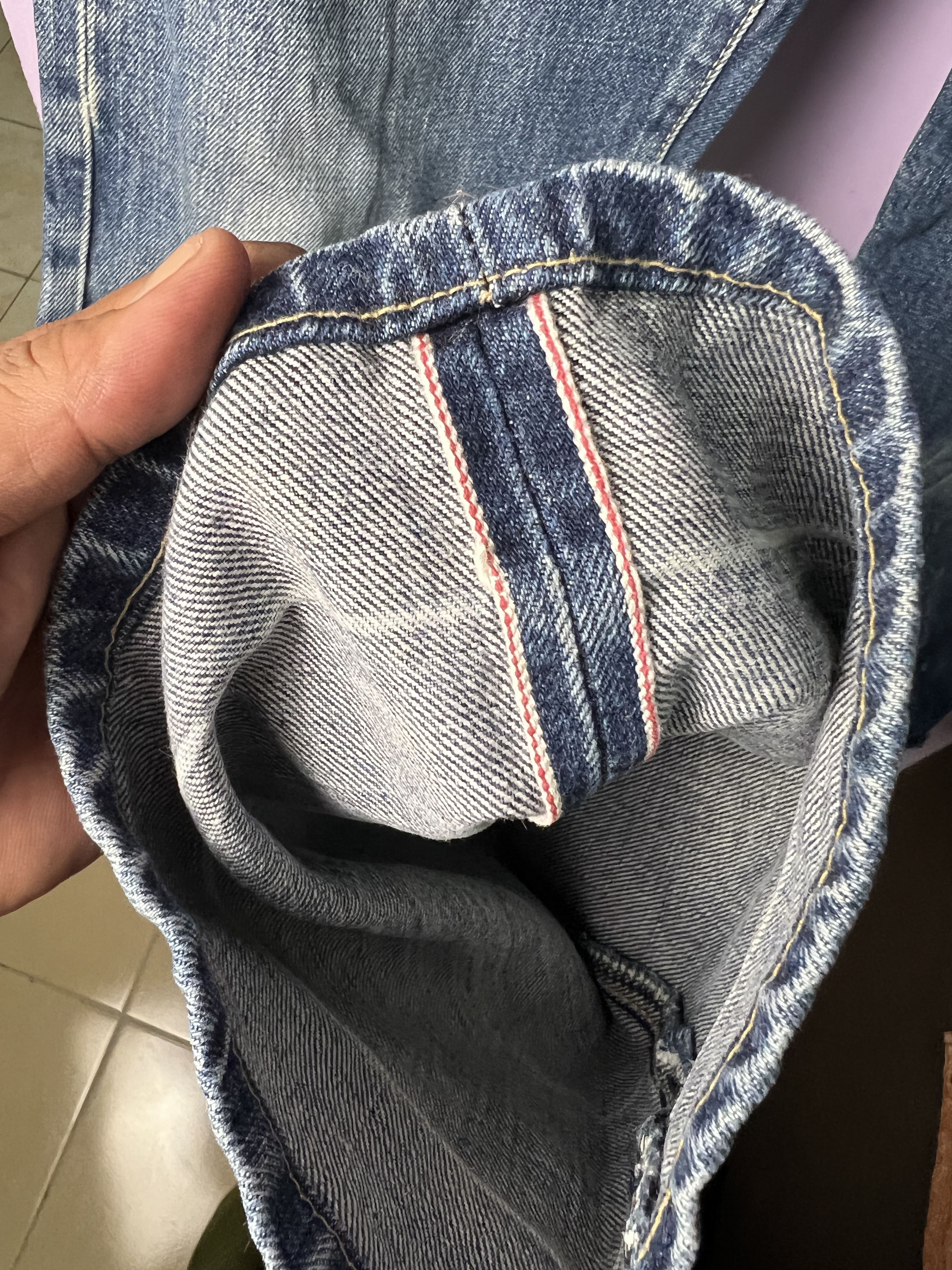 Japanese Brand 🔥Rare Vintage Japanese Brand Buckle Redline Denim Size US 29 - 14 Thumbnail
