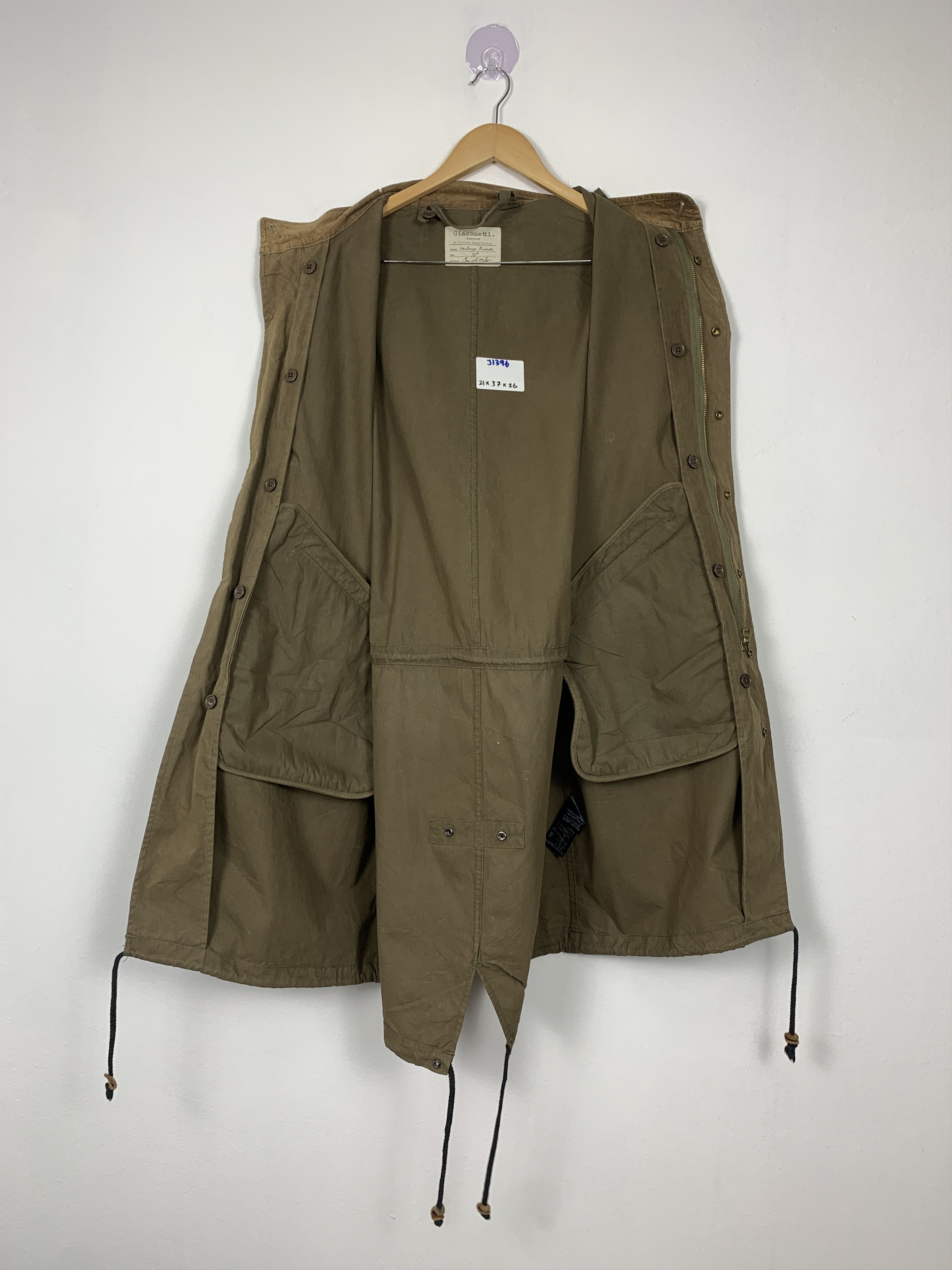 Giacometti Vintage GIACOMETTI Military Parkas Zip Up Jacket J1396 Size US M / EU 48-50 / 2 - 8 Thumbnail