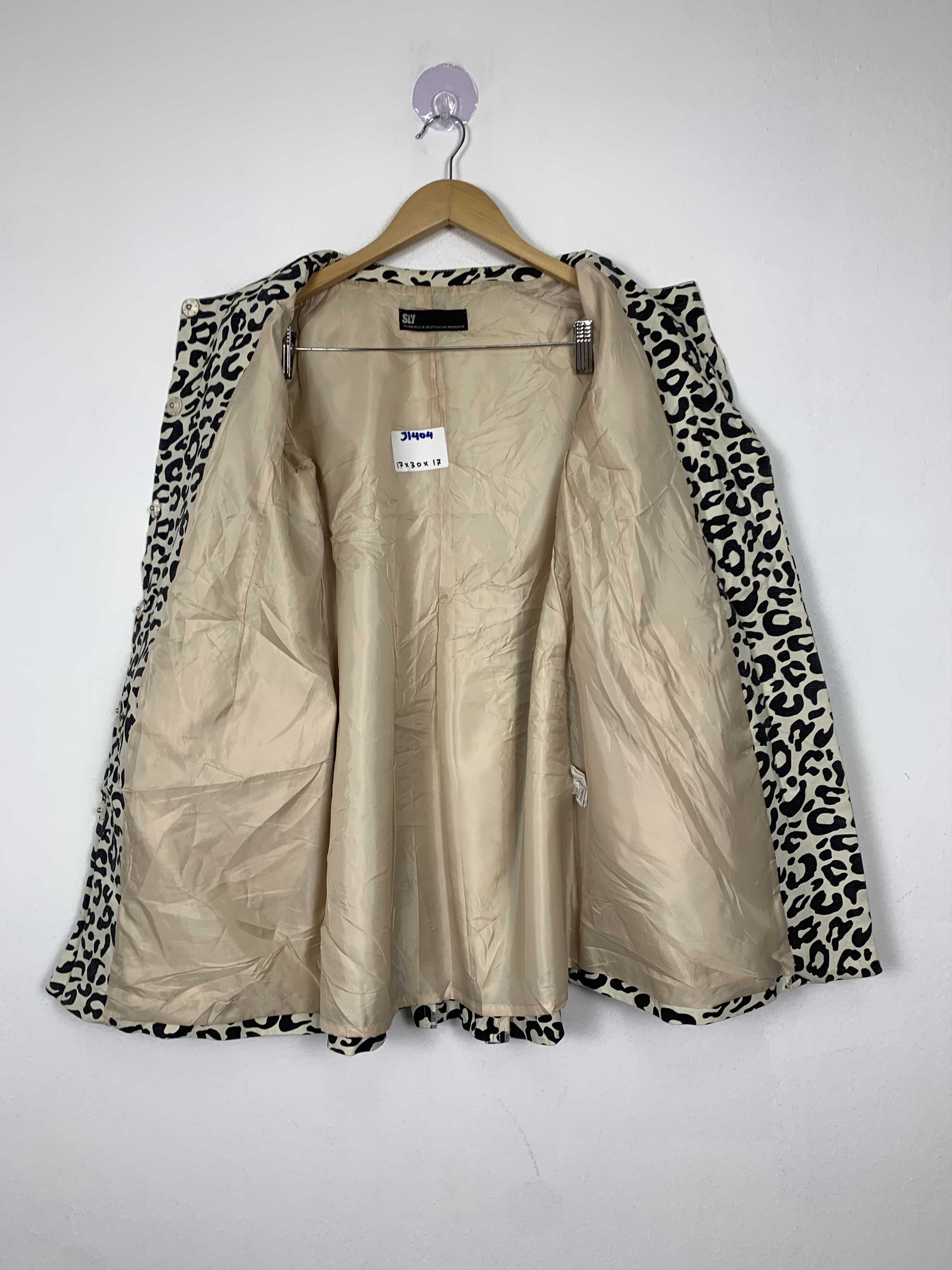 Japanese Brand Vintage SLY Leopard Pattern Button Up Jacket J1404 Size S / US 4 / IT 40 - 7 Thumbnail