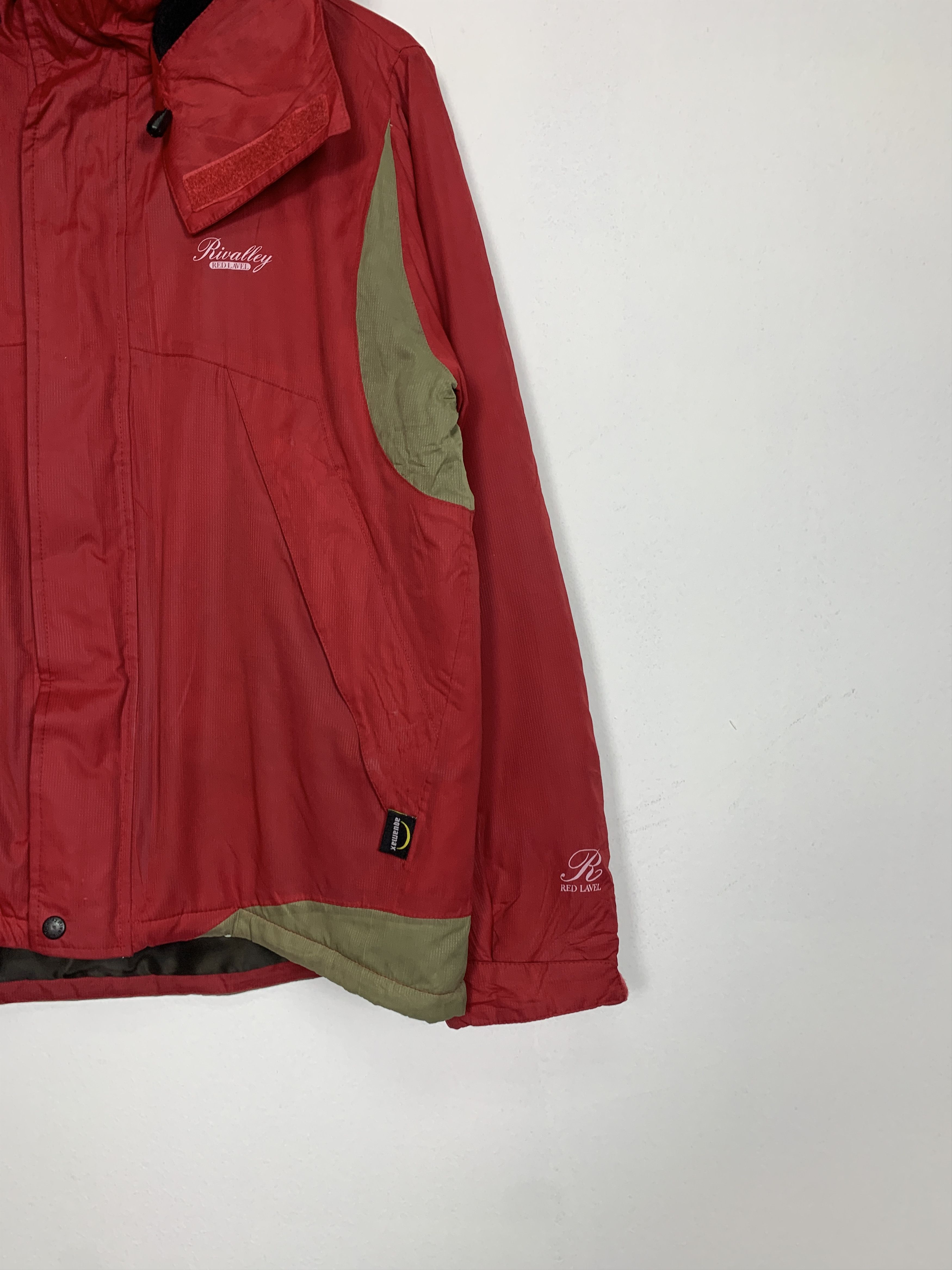 Japanese Brand Cross Brand RIVALLY RED LEVEL X AQUAMAX Hoodie Zip UP Jacket Size US S / EU 44-46 / 1 - 4 Thumbnail