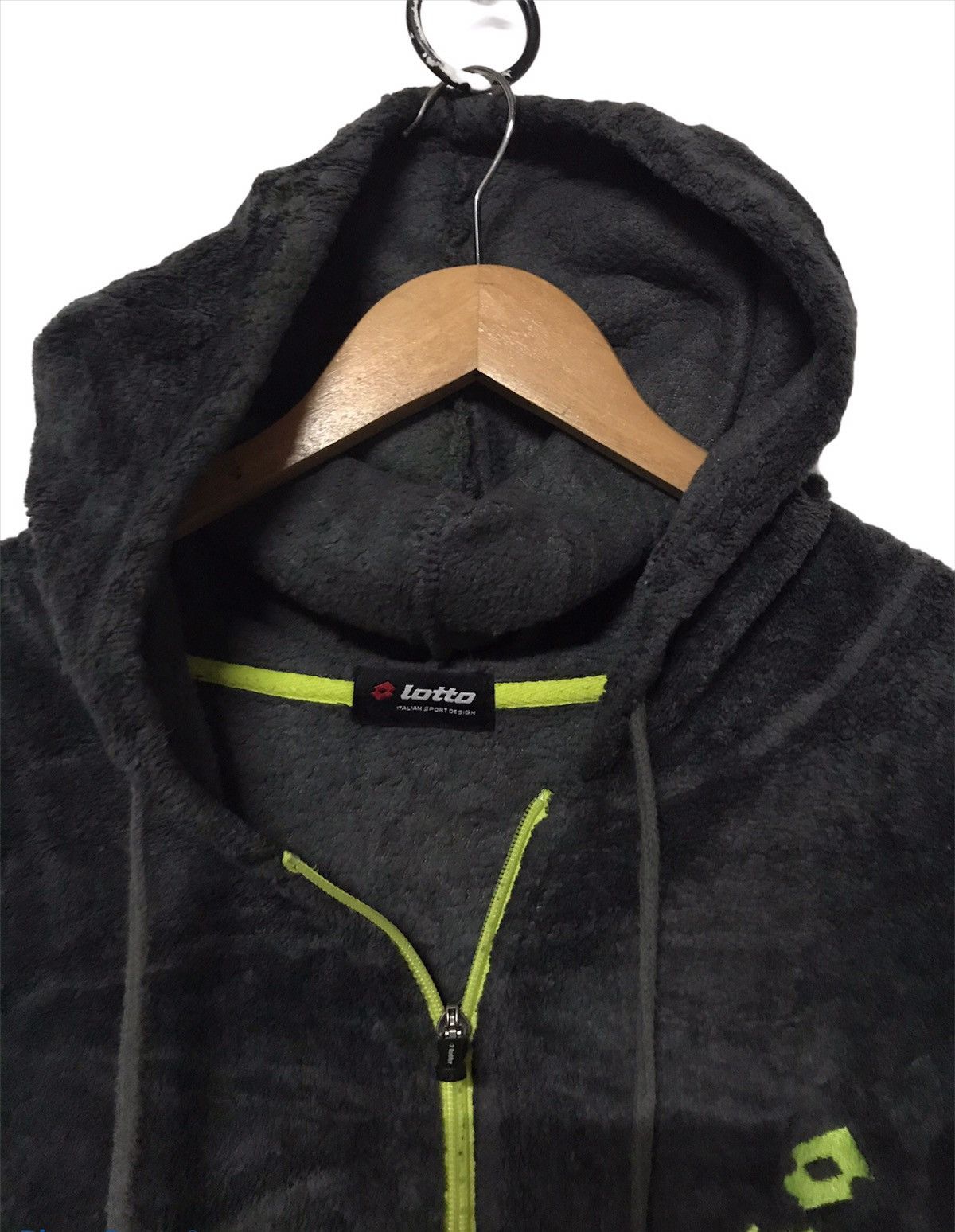 Lotto Sport × Vintage 🔥Lotto Fleece Jacket With Hoodies Size US L / EU 52-54 / 3 - 4 Thumbnail