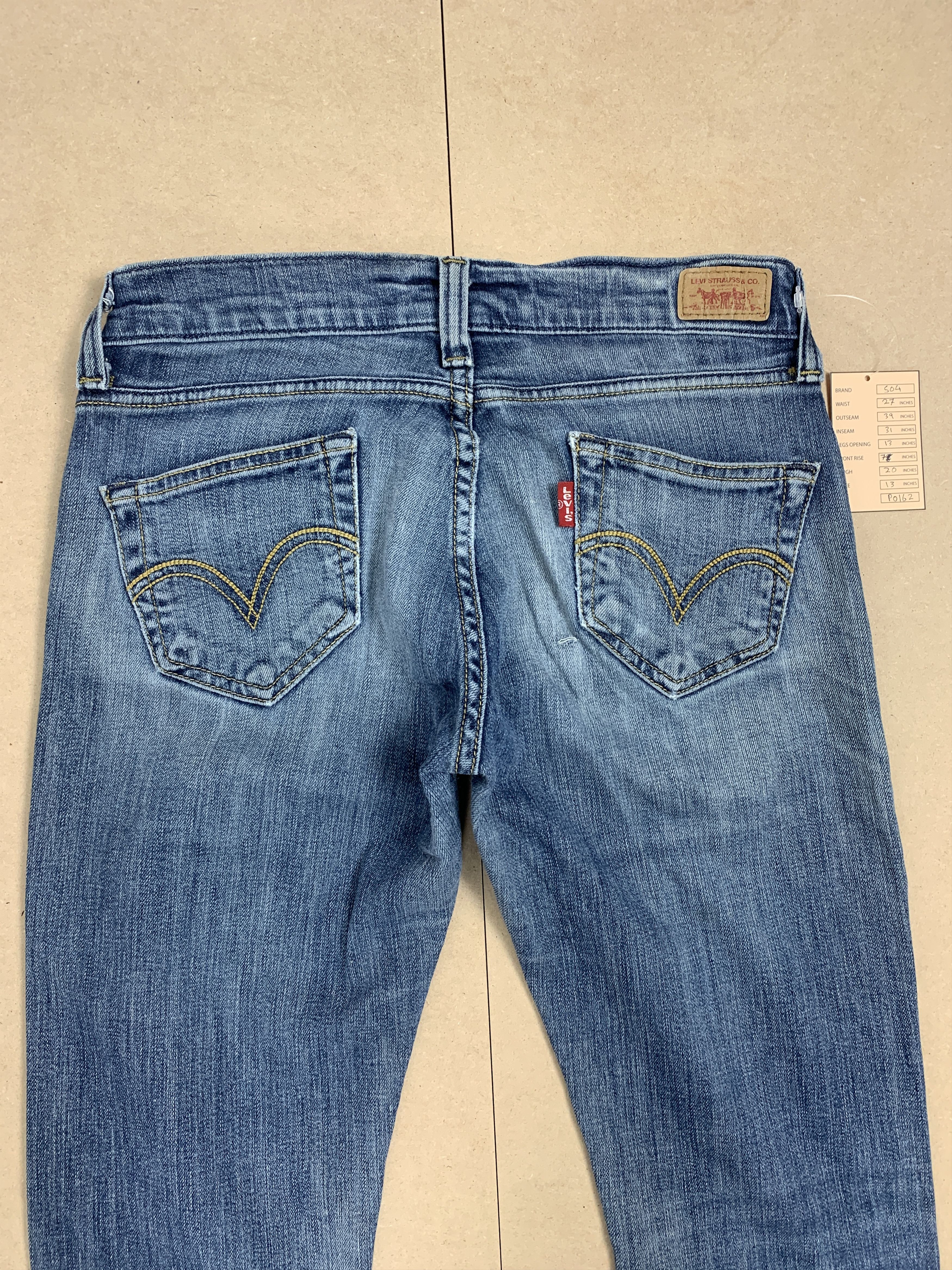 Levi's Vintage Levi's 504 Women Tilted Faded Mid Wash Blue Jeans Size 27" / US 4 / IT 40 - 7 Thumbnail