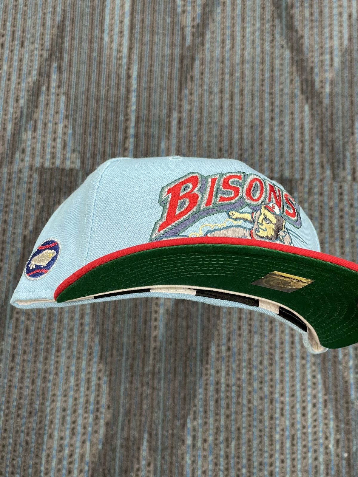 Hat Club × MyFitteds × New Era 7 1/2 Myfitteds “The Blue Whale of Catoosa“ Route 66 Bisons Size ONE SIZE - 2 Thumbnail