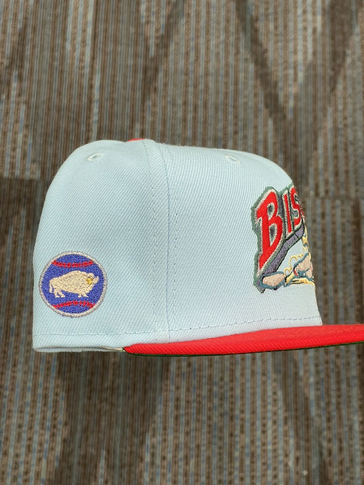Hat Club × MyFitteds × New Era 7 1/2 Myfitteds “The Blue Whale of Catoosa“ Route 66 Bisons Size ONE SIZE - 3 Thumbnail