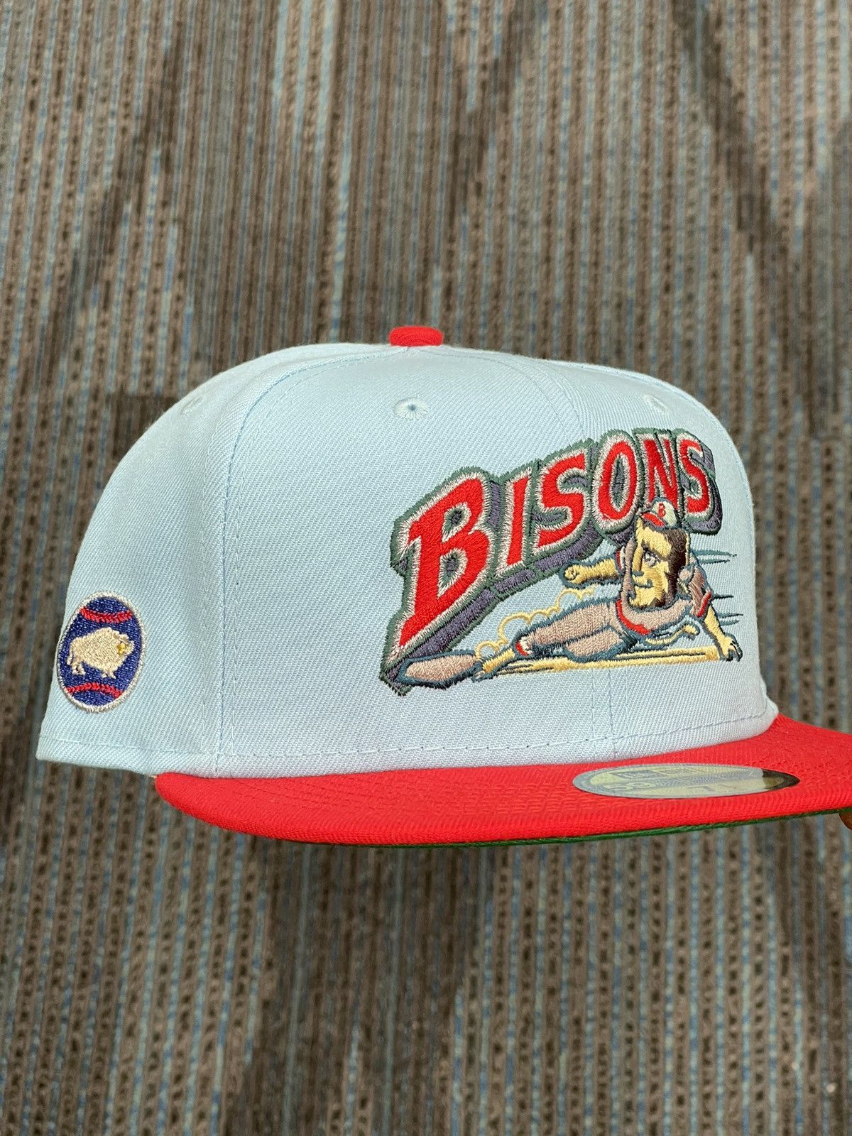 Hat Club × MyFitteds × New Era 7 1/2 Myfitteds “The Blue Whale of Catoosa“ Route 66 Bisons Size ONE SIZE - 1 Thumbnail