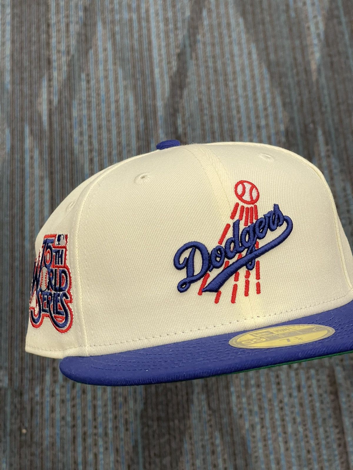 Hat Club × MLB × New Era 7 1/4 Los Angeles Dodgers Script Logo Two - Tone 75th WS Size ONE SIZE - 3 Thumbnail