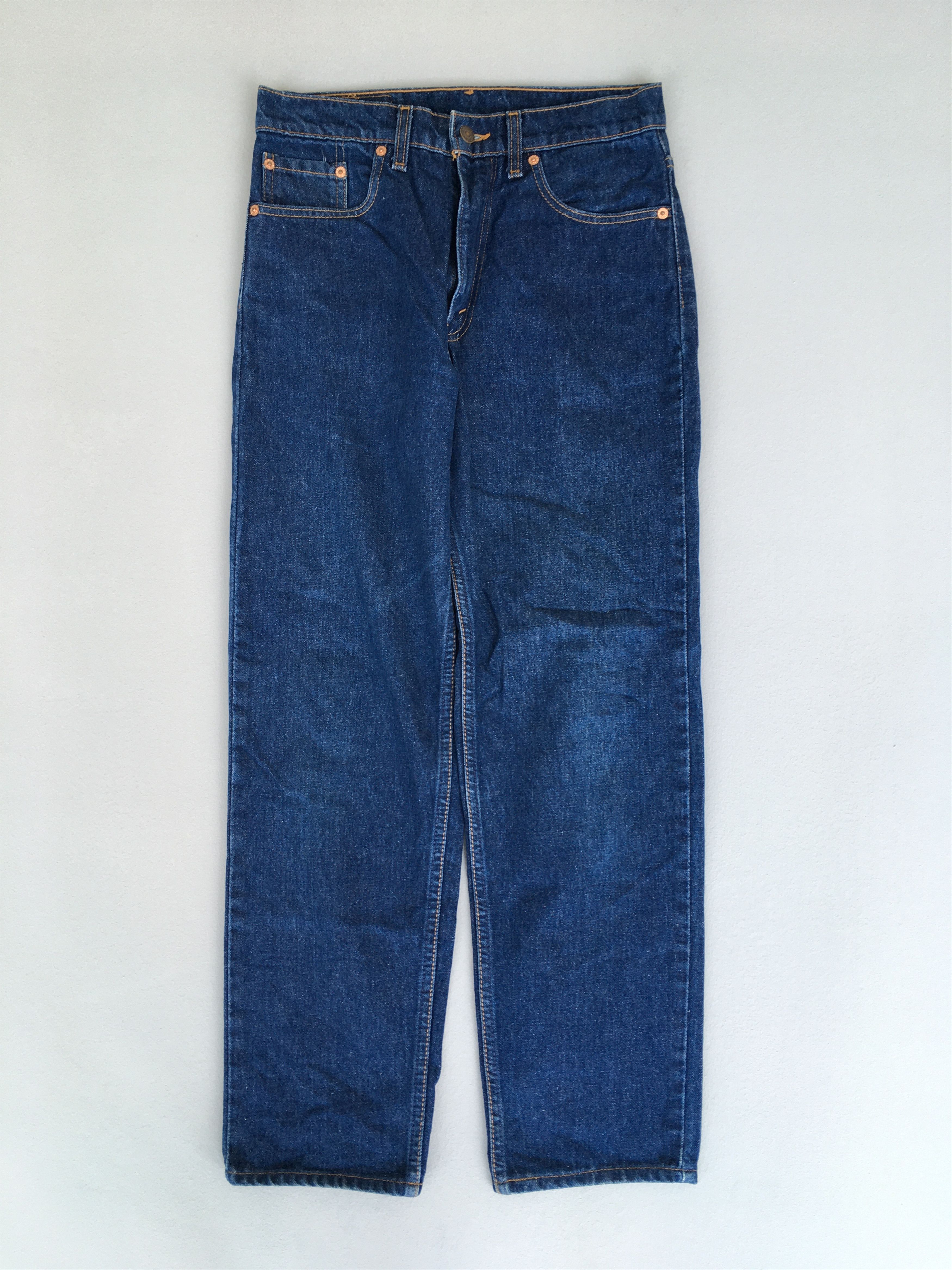 image of Size 28X28 Vintage Levis 610 Indigo Blue Tapered Leg Jeans, Men's