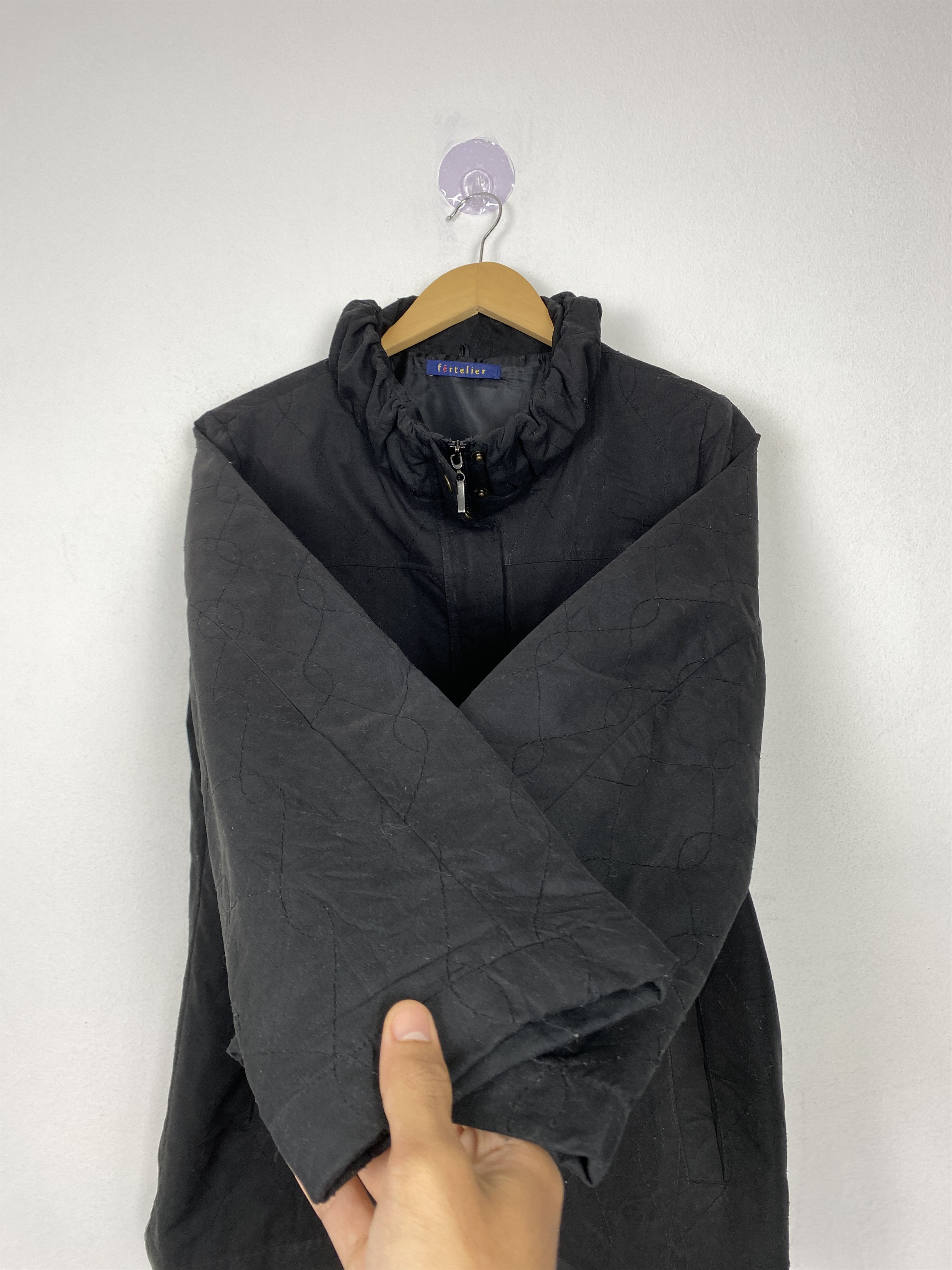 Japanese Brand Vintage Fertelier Quilted Black Jackets J1488 Size US S / EU 44-46 / 1 - 6 Thumbnail