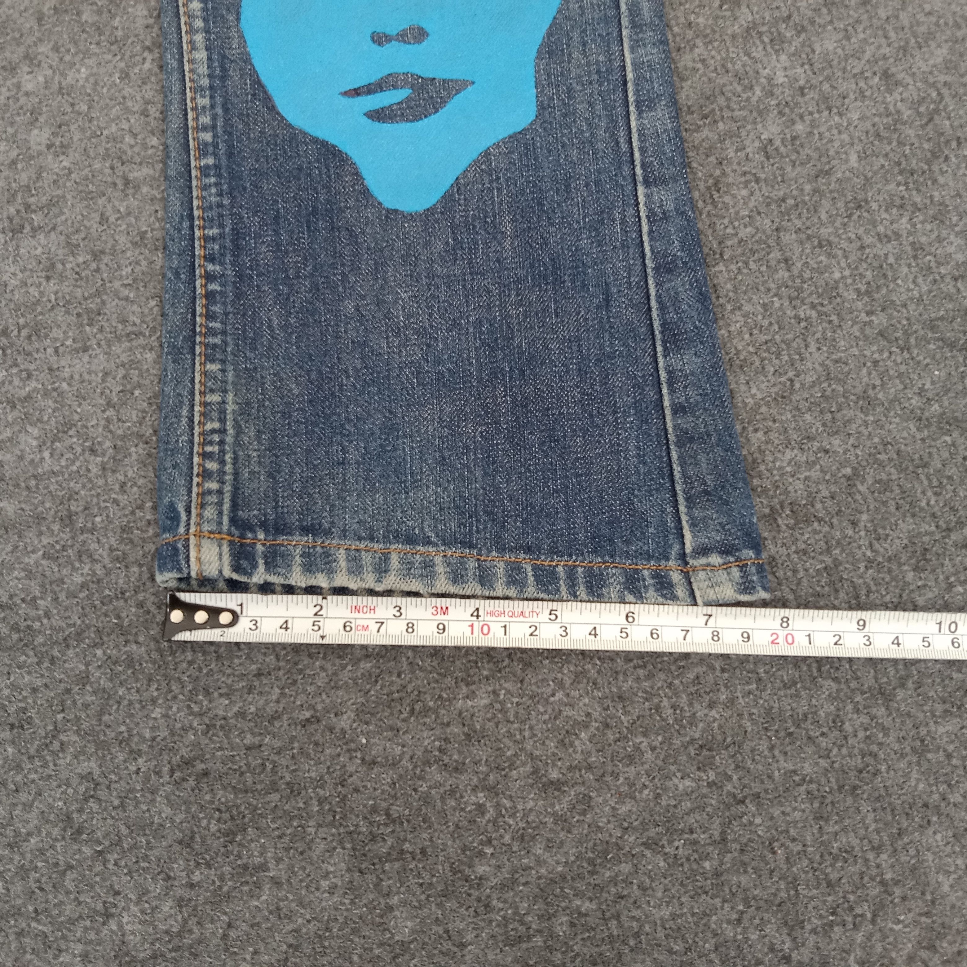 Hysteric Glamour × Japanese Brand × Vintage Hysteric Glamour Face Custom Japanese Denim Jeans Size 28" / US 6 / IT 42 - 18 Thumbnail