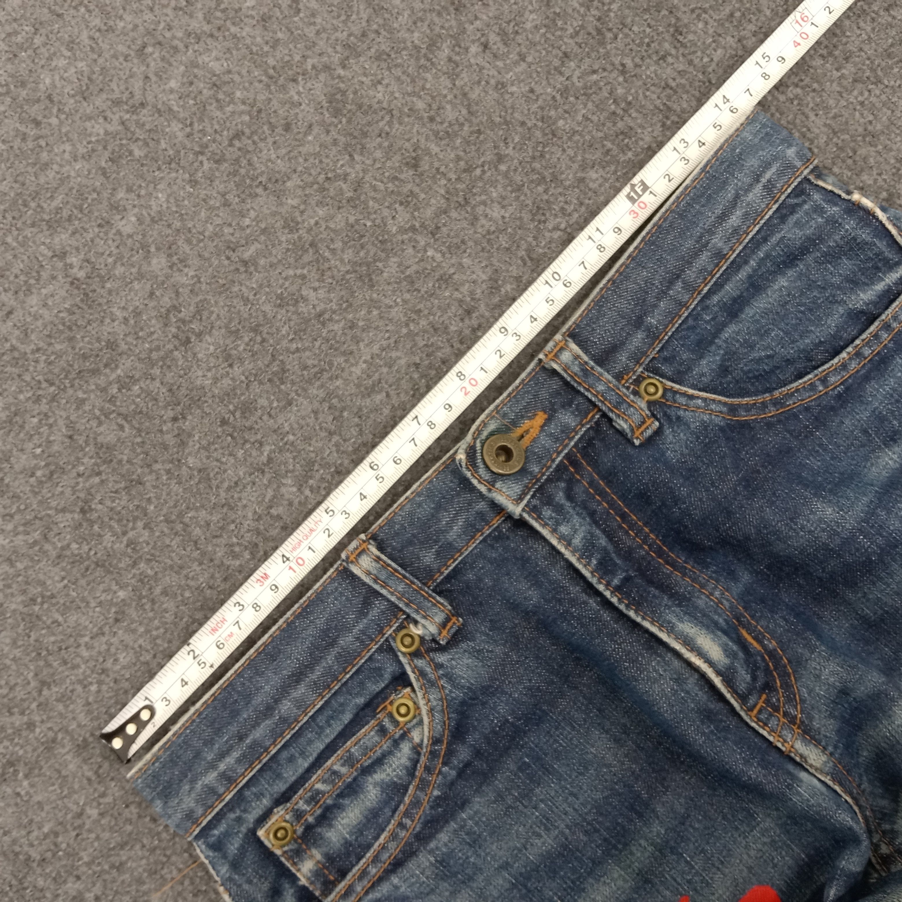 Hysteric Glamour × Japanese Brand × Vintage Hysteric Glamour Face Custom Japanese Denim Jeans Size 28" / US 6 / IT 42 - 14 Thumbnail