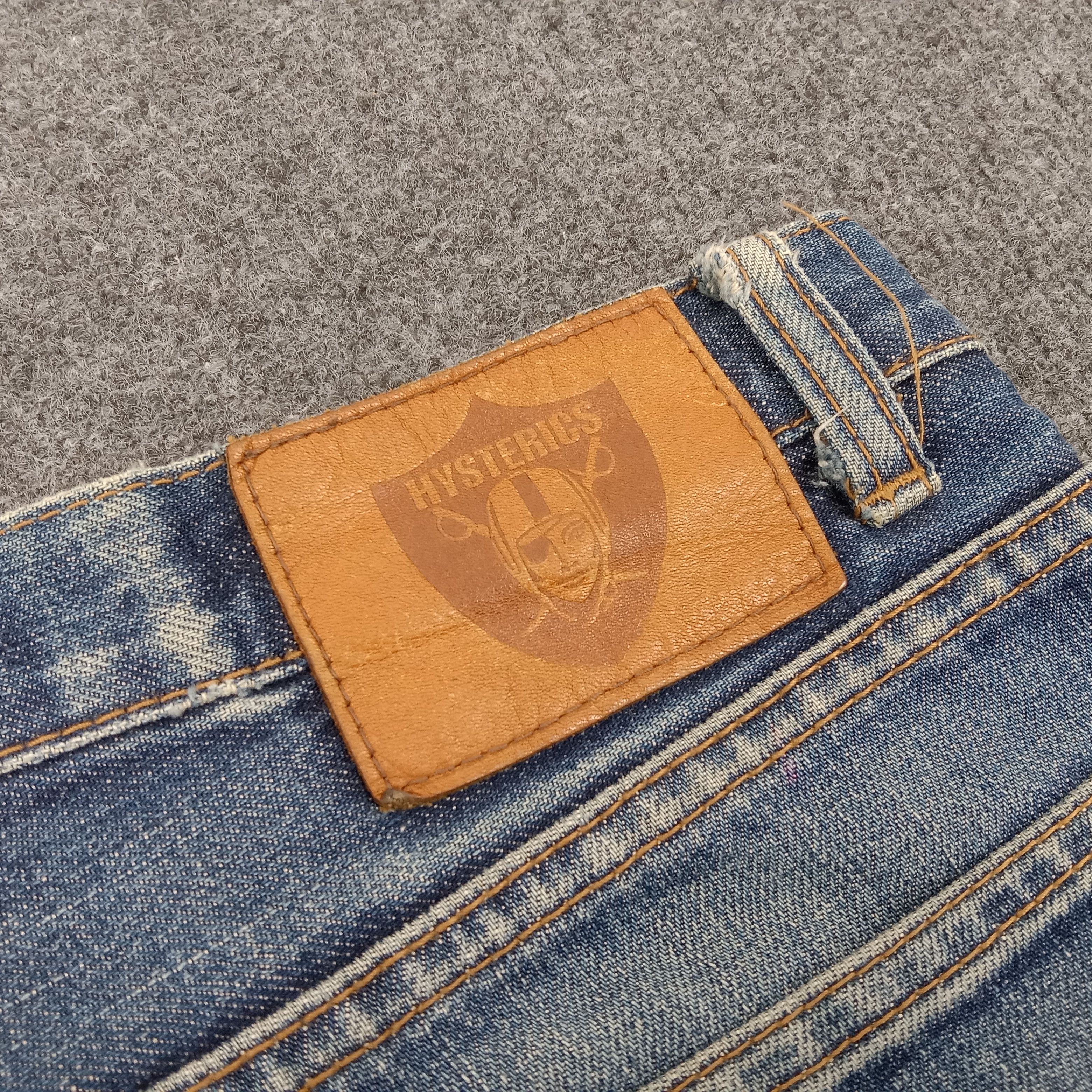 Hysteric Glamour × Japanese Brand × Vintage Hysteric Glamour Face Custom Japanese Denim Jeans Size 28" / US 6 / IT 42 - 13 Thumbnail