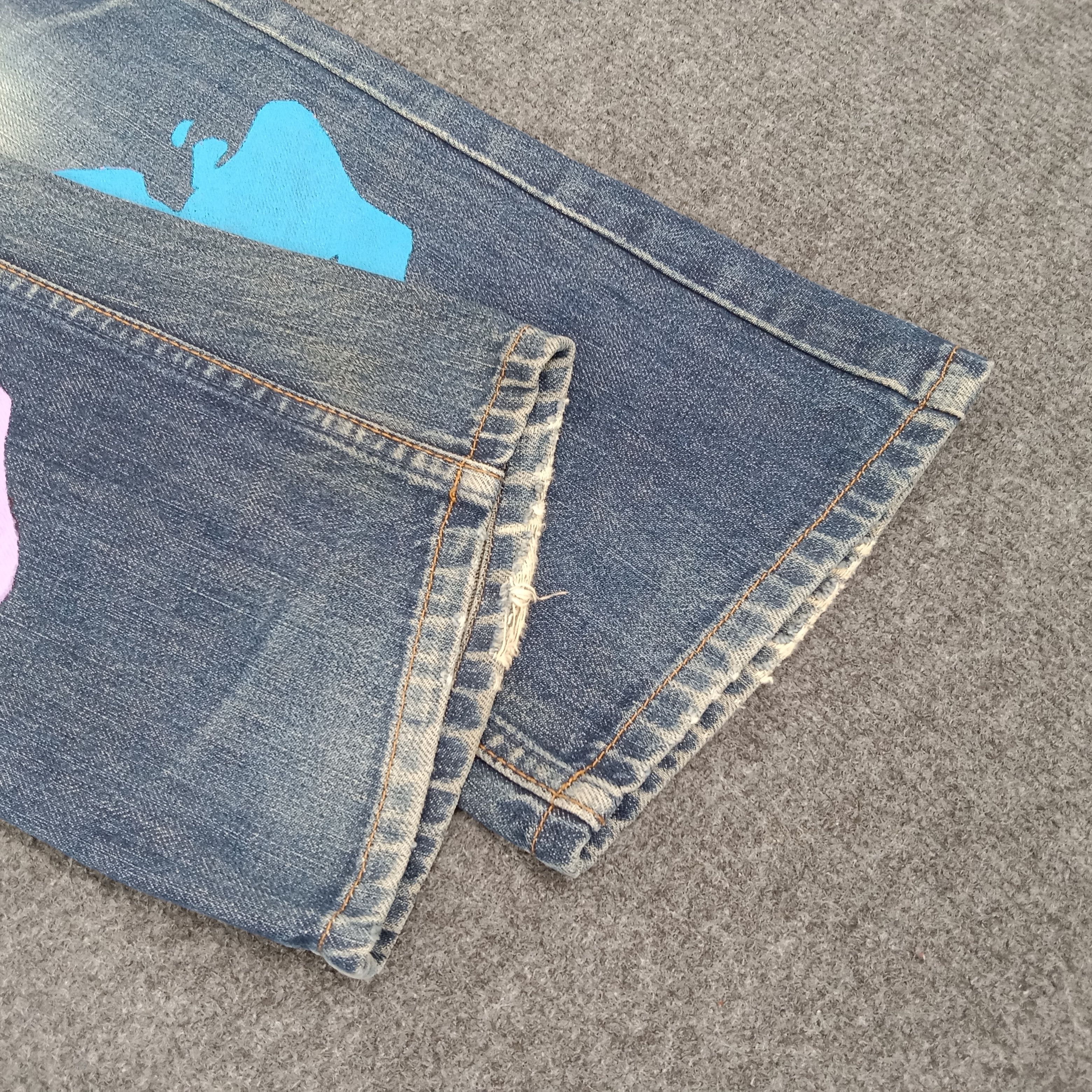Hysteric Glamour × Japanese Brand × Vintage Hysteric Glamour Face Custom Japanese Denim Jeans Size 28" / US 6 / IT 42 - 12 Thumbnail