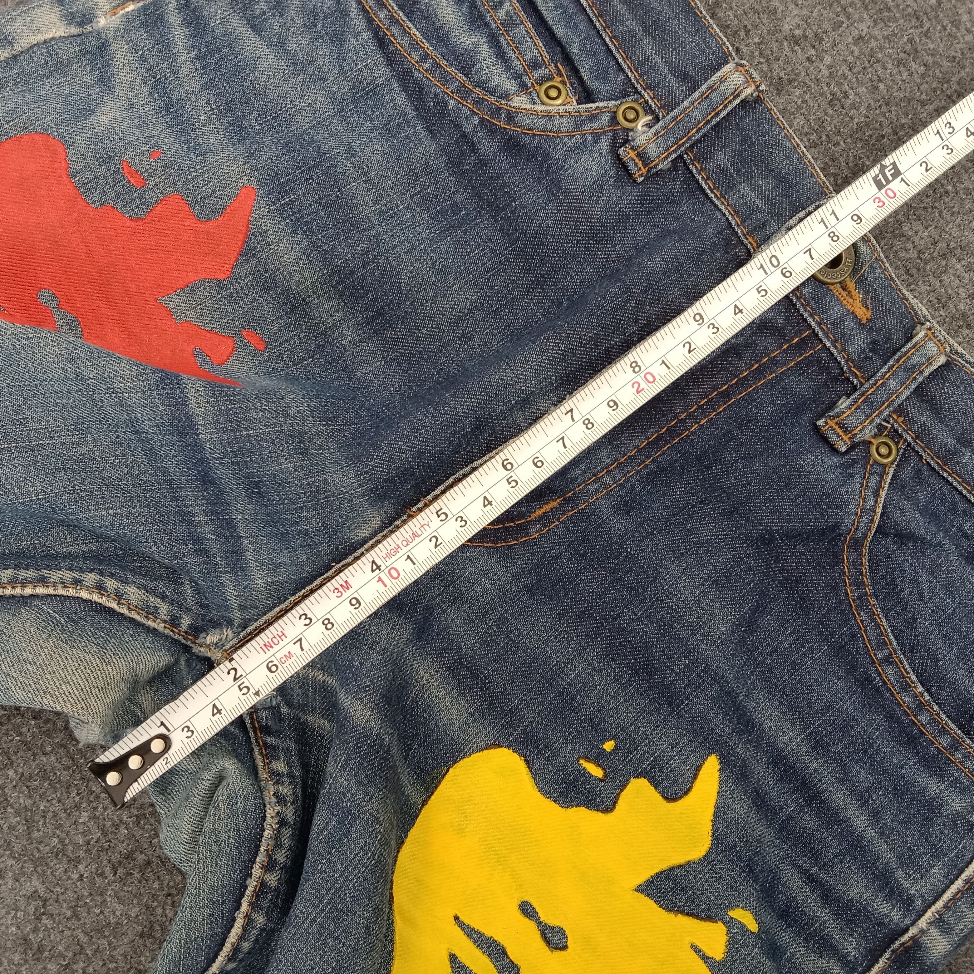 Hysteric Glamour × Japanese Brand × Vintage Hysteric Glamour Face Custom Japanese Denim Jeans Size 28" / US 6 / IT 42 - 15 Thumbnail