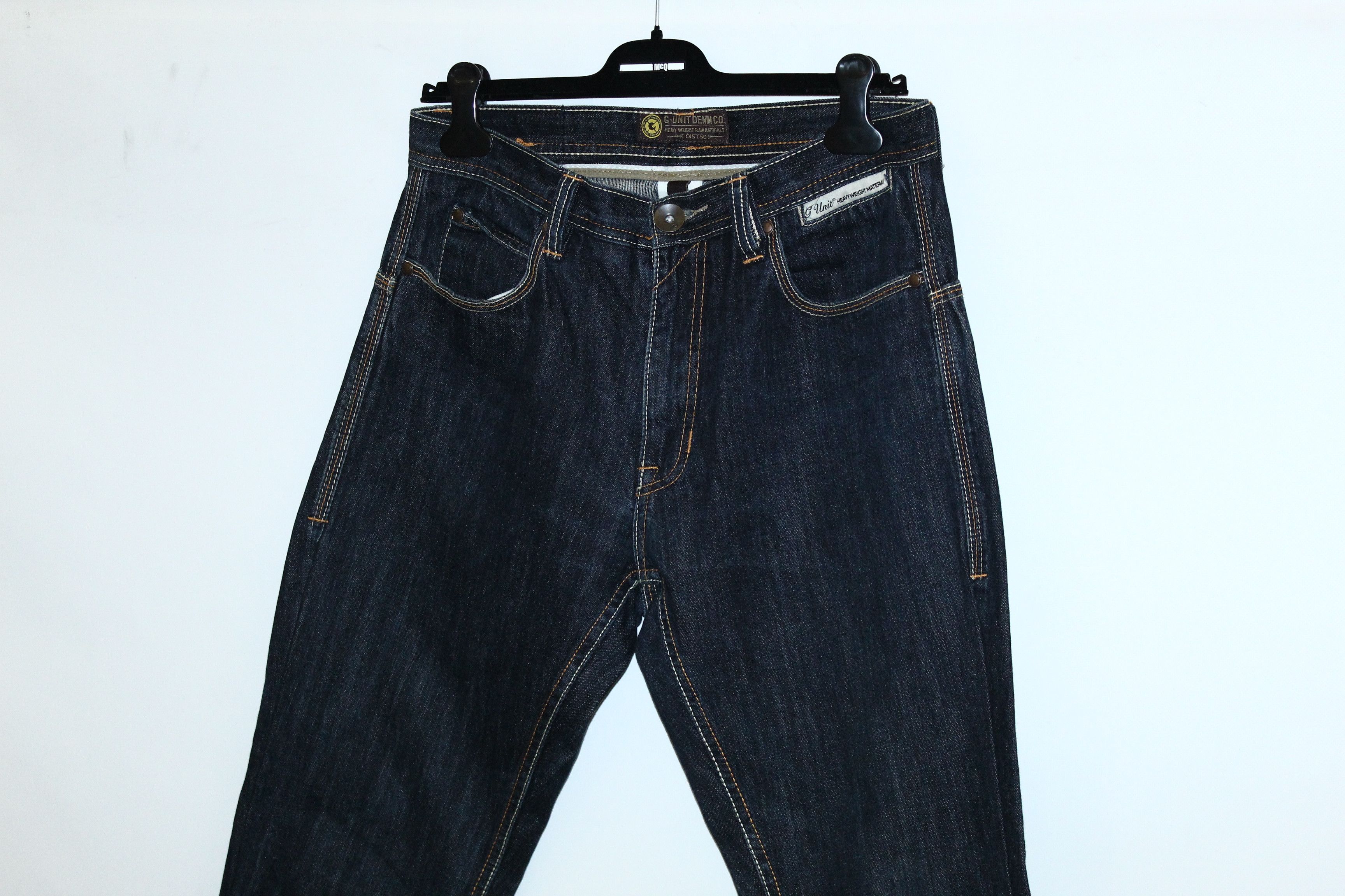 G-Unit Vtg 50 Cent G-Unit Logo Embroidered OG Baggy Rap Jeans Size US 32 / EU 48 - 4 Thumbnail